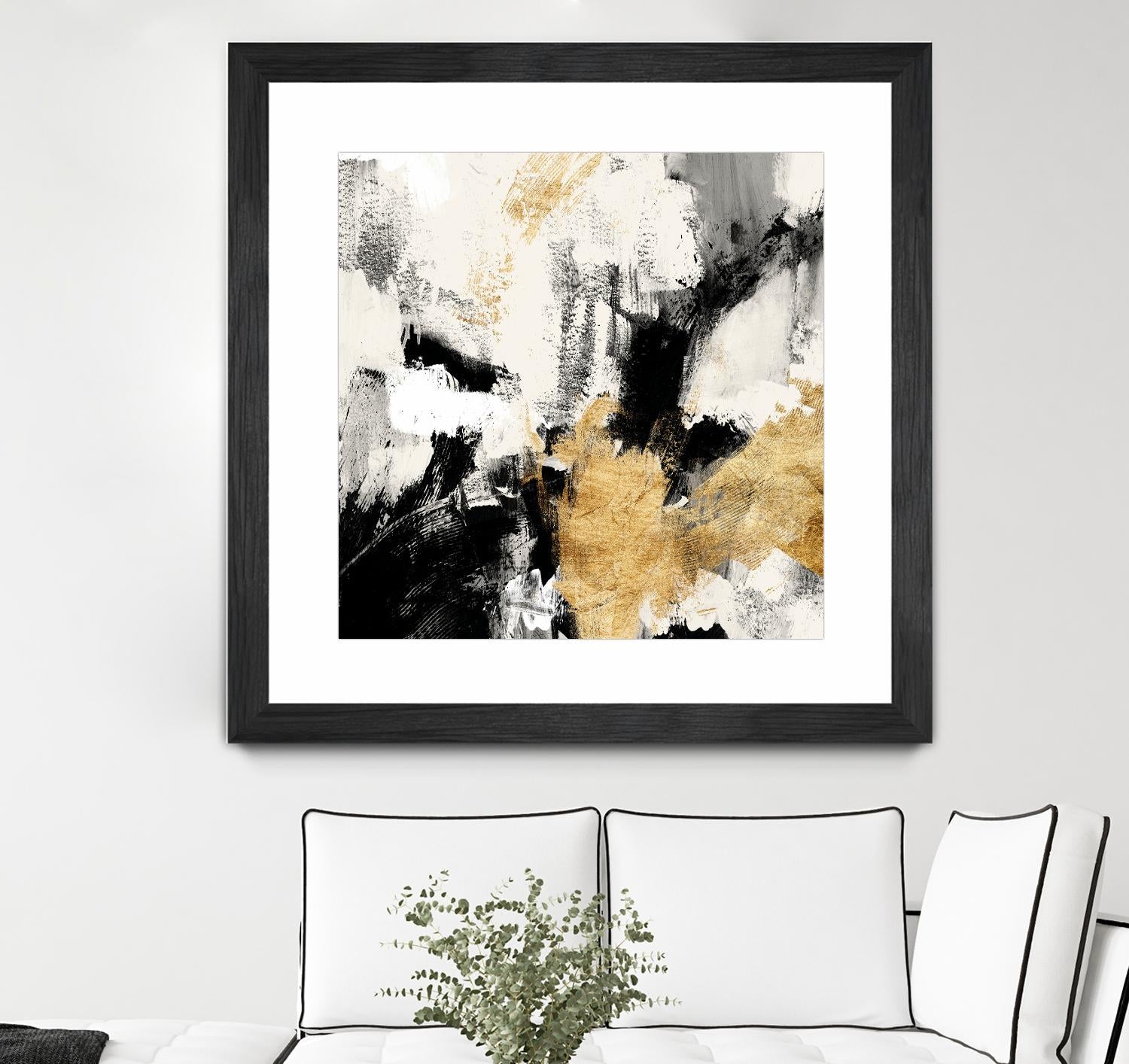 Neutral Gold Collage II by Victoria Borges on GIANT ART - gold abstract abstract