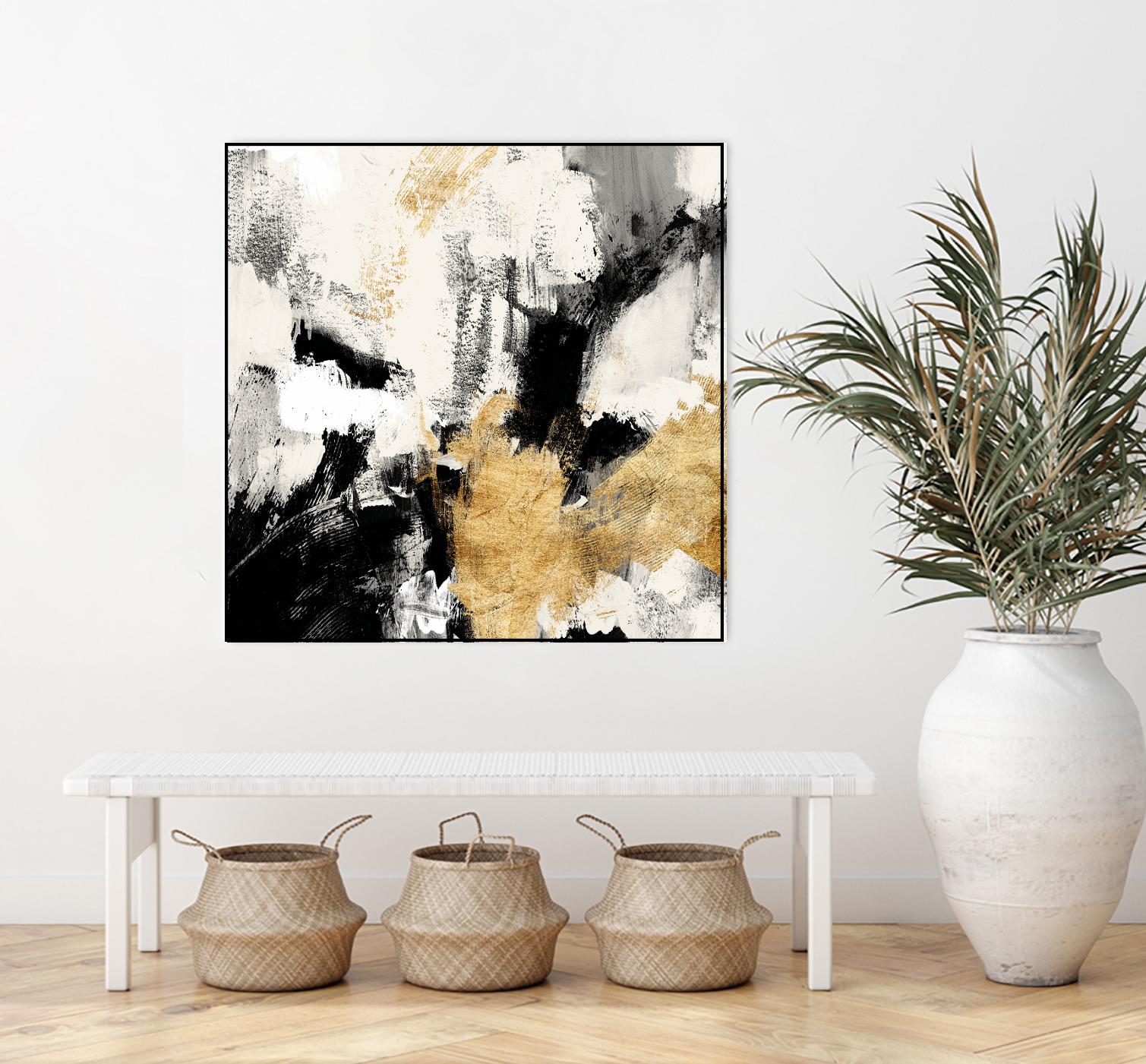 Neutral Gold Collage II by Victoria Borges on GIANT ART - gold abstract abstract