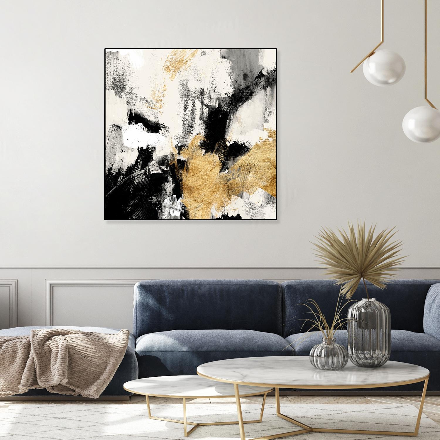 Neutral Gold Collage II by Victoria Borges on GIANT ART - gold abstract abstract