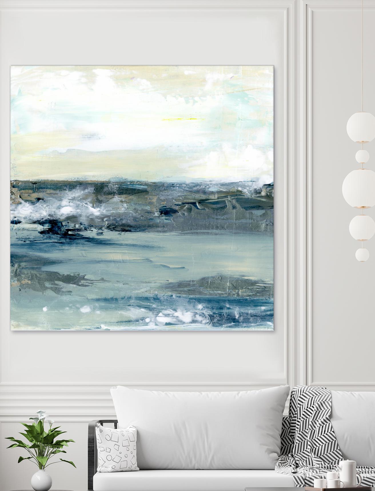 Coastal Blues I by Lila Bramma on GIANT ART - white landscapes & seascapes abstract