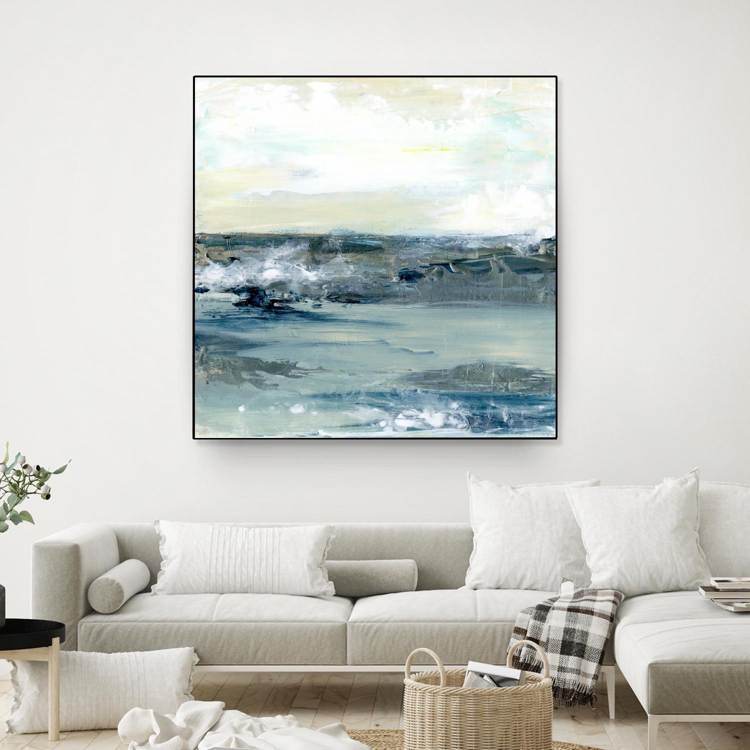 Coastal Blues I by Lila Bramma on GIANT ART - white landscapes & seascapes abstract