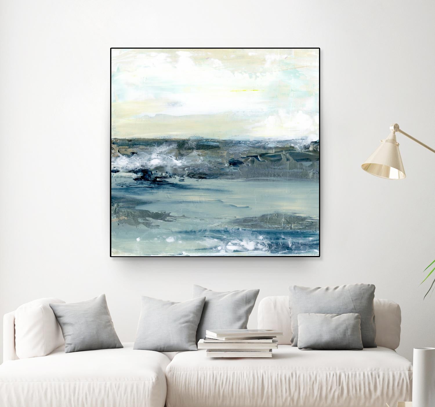 Coastal Blues I by Lila Bramma on GIANT ART - white landscapes & seascapes abstract