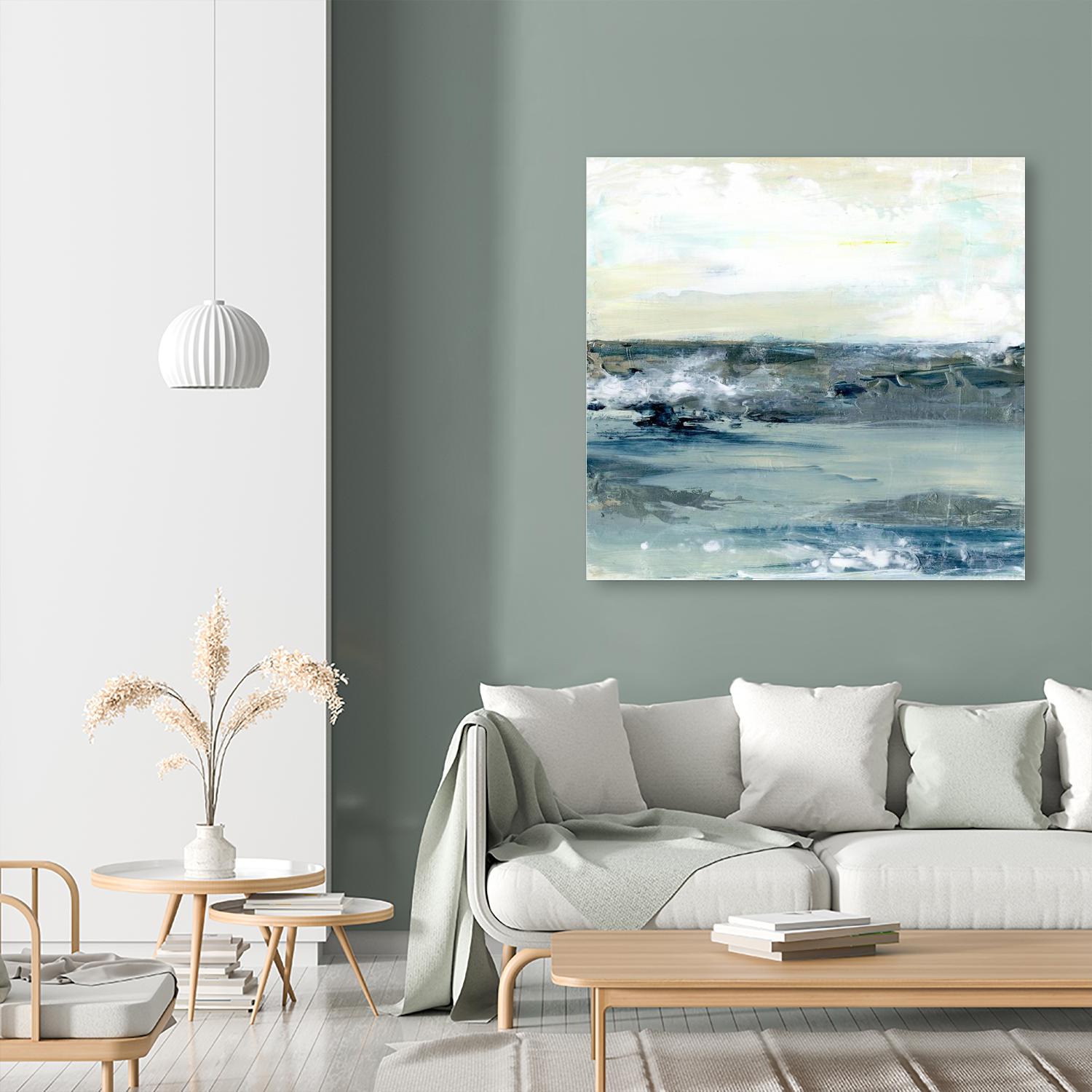 Coastal Blues I by Lila Bramma on GIANT ART - white landscapes & seascapes abstract