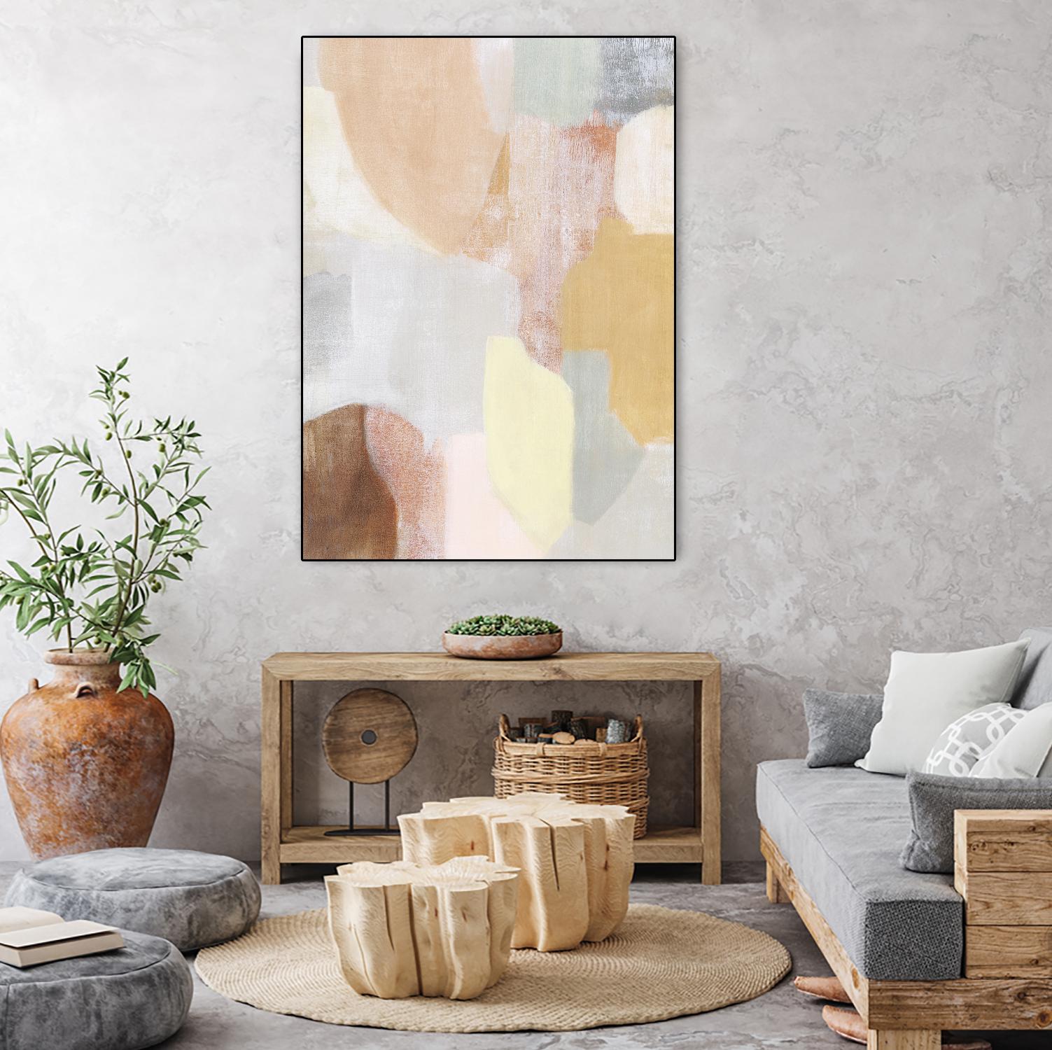 Faint Awareness II by Grace Popp on GIANT ART - beige abstract abstract