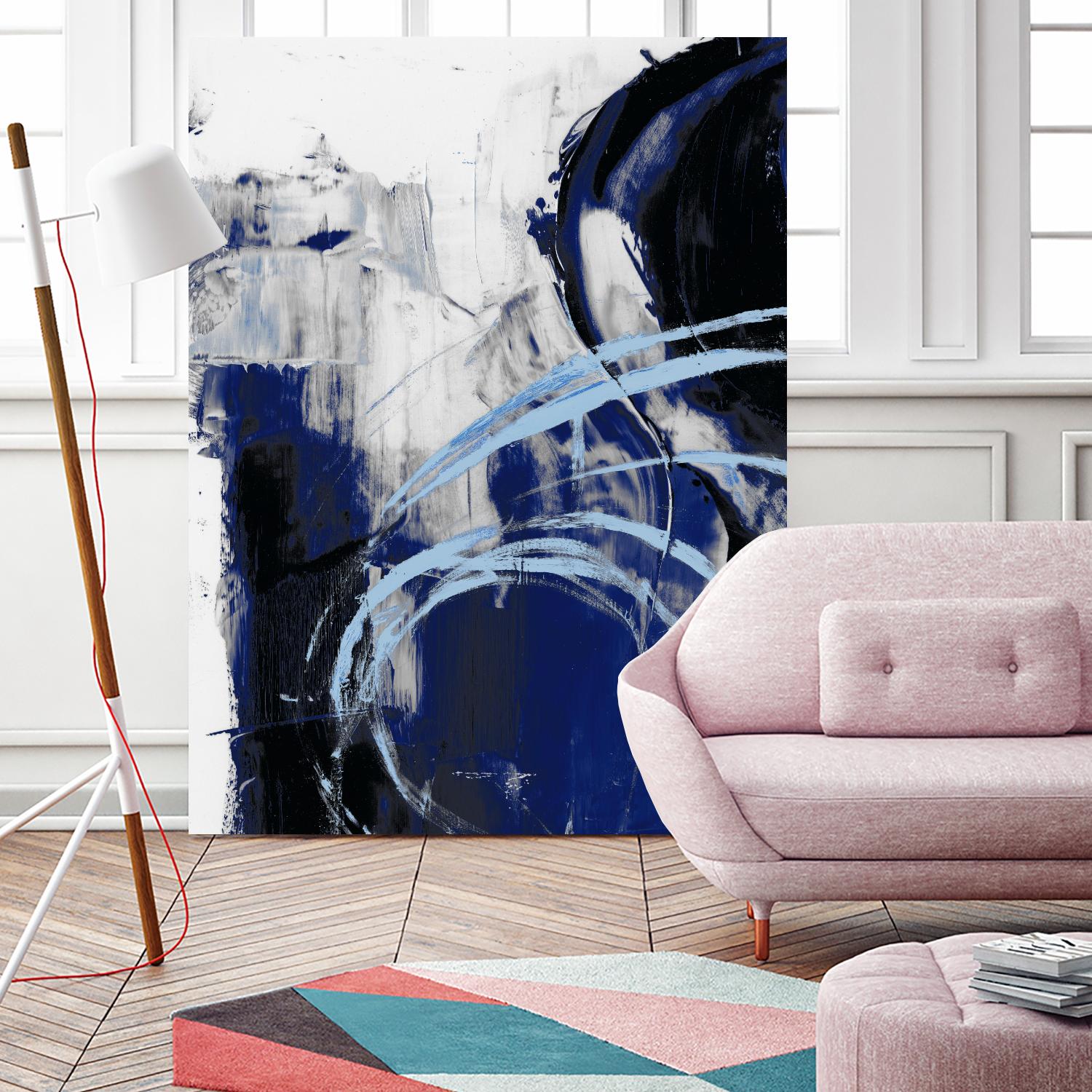 Indigo Interlude I by Ethan Harper on GIANT ART - blue  abstract abstract
