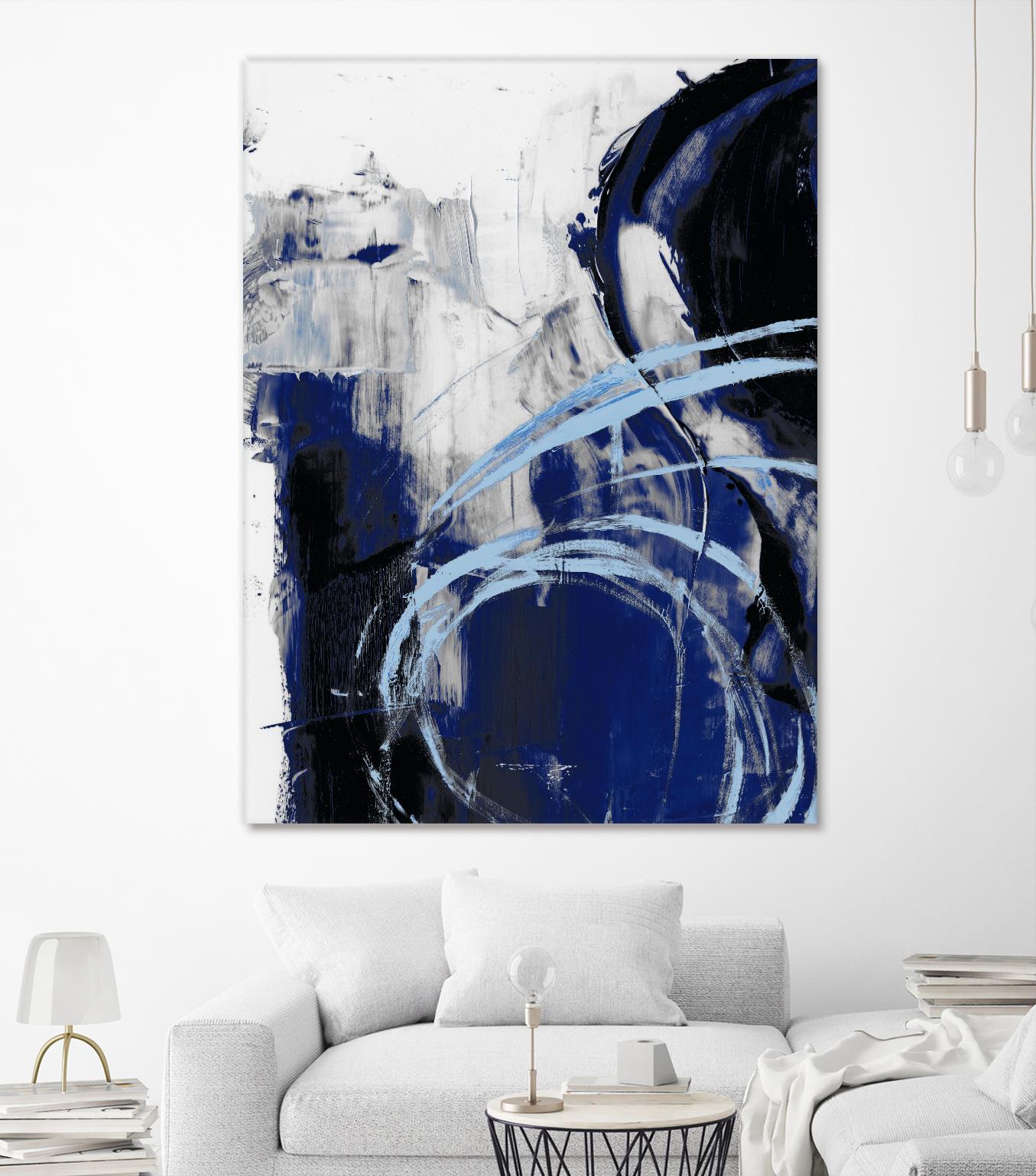 Indigo Interlude I by Ethan Harper on GIANT ART - blue  abstract abstract