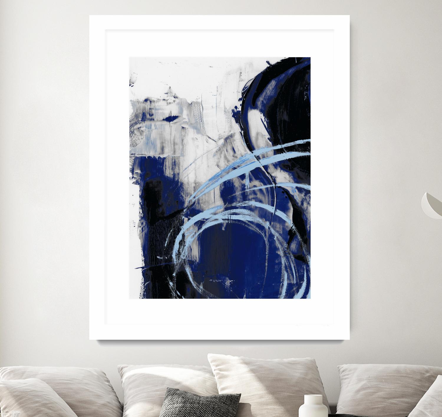 Indigo Interlude I by Ethan Harper on GIANT ART - blue  abstract abstract