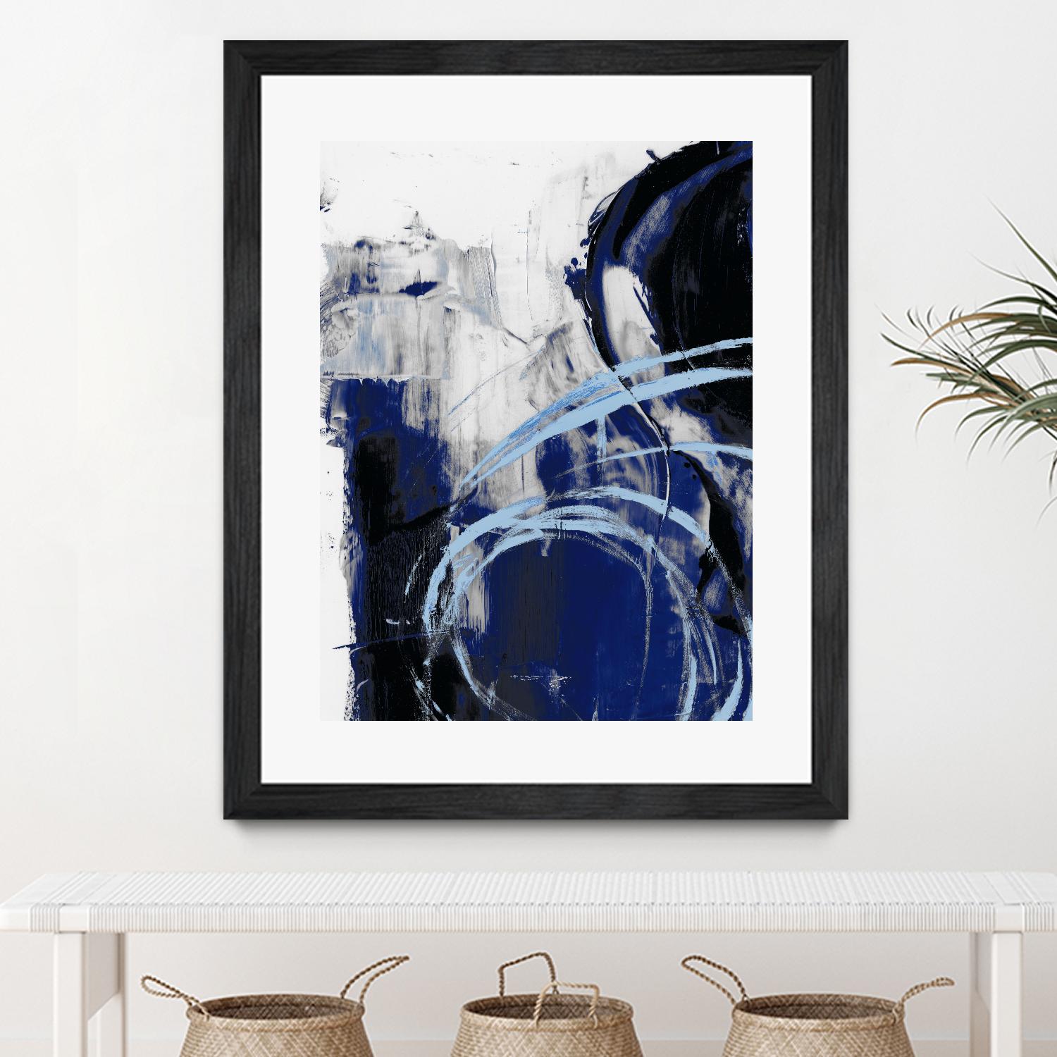 Indigo Interlude I by Ethan Harper on GIANT ART - blue  abstract abstract