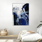 Indigo Interlude I by Ethan Harper on GIANT ART - blue  abstract abstract