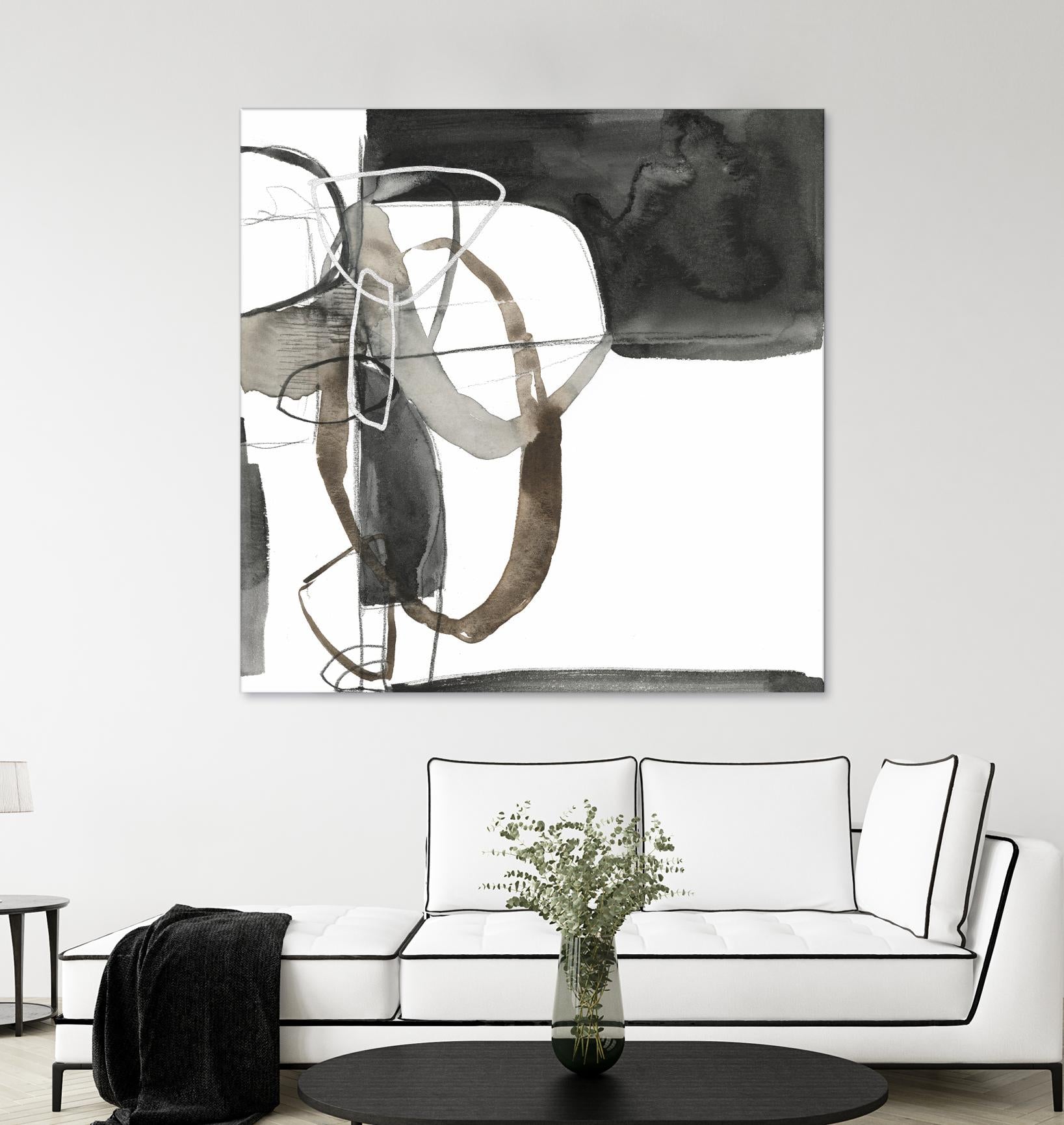Interlocked II by Jennifer Goldberger on GIANT ART - white abstract abstract