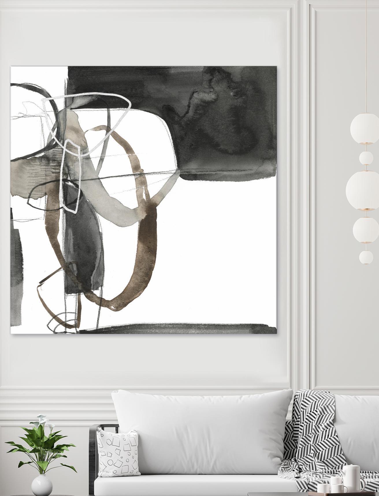 Interlocked II by Jennifer Goldberger on GIANT ART - white abstract abstract