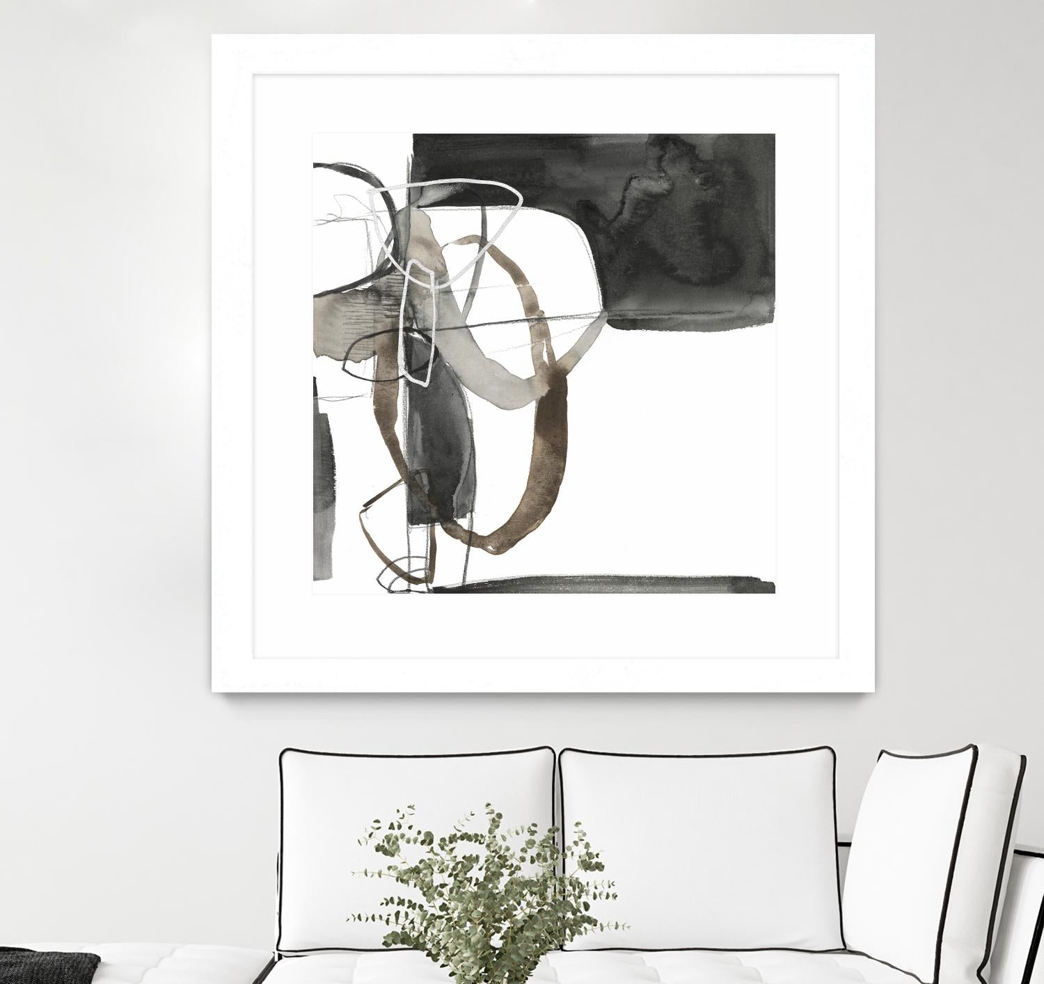 Interlocked II by Jennifer Goldberger on GIANT ART - white abstract abstract