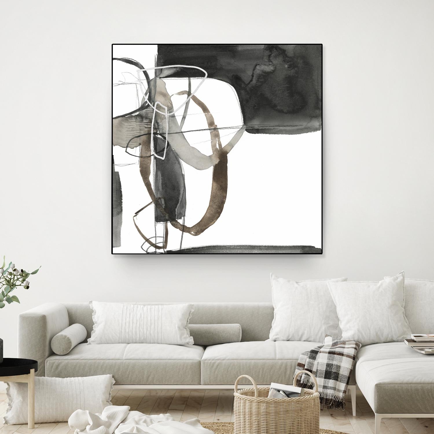Interlocked II by Jennifer Goldberger on GIANT ART - white abstract abstract