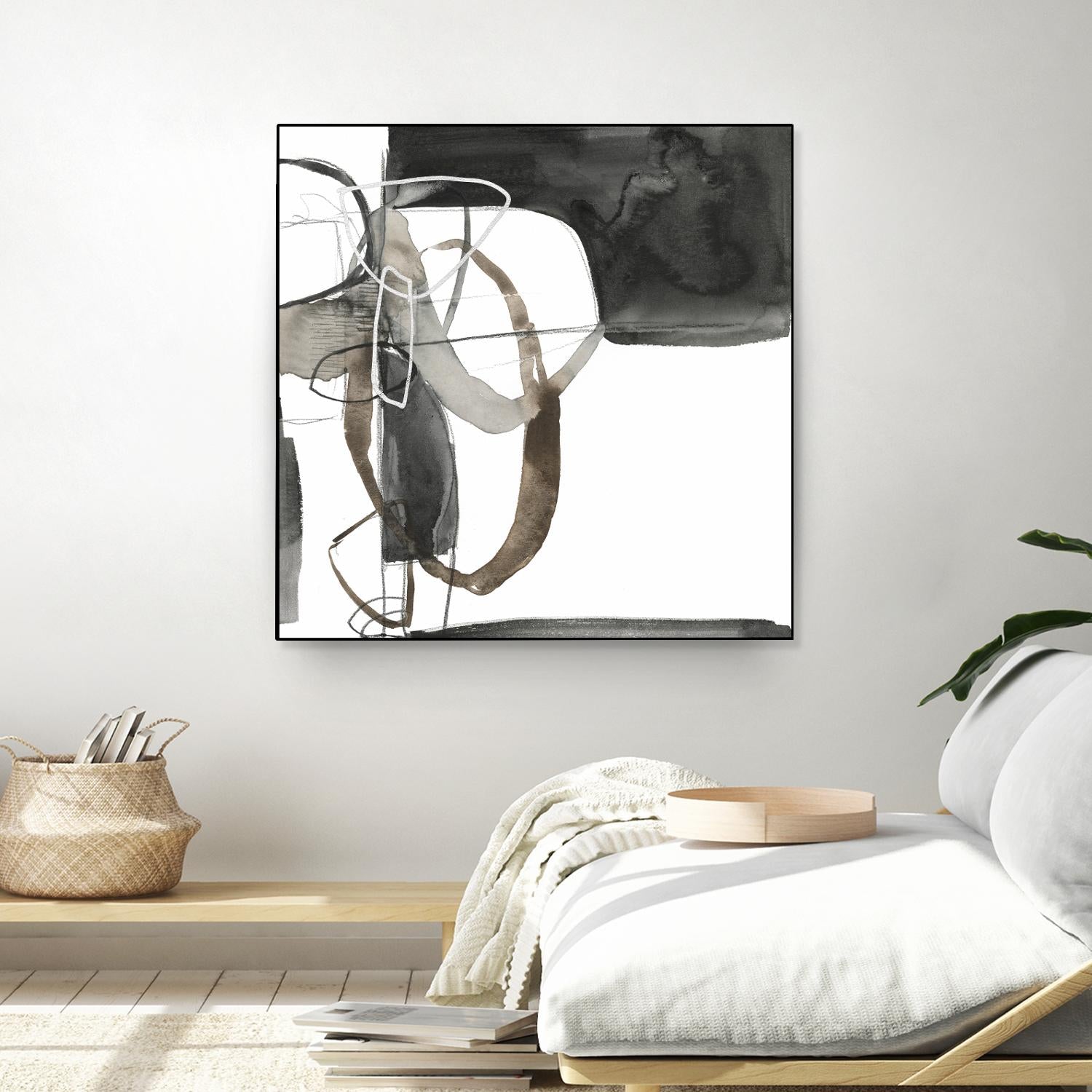 Interlocked II by Jennifer Goldberger on GIANT ART - white abstract abstract