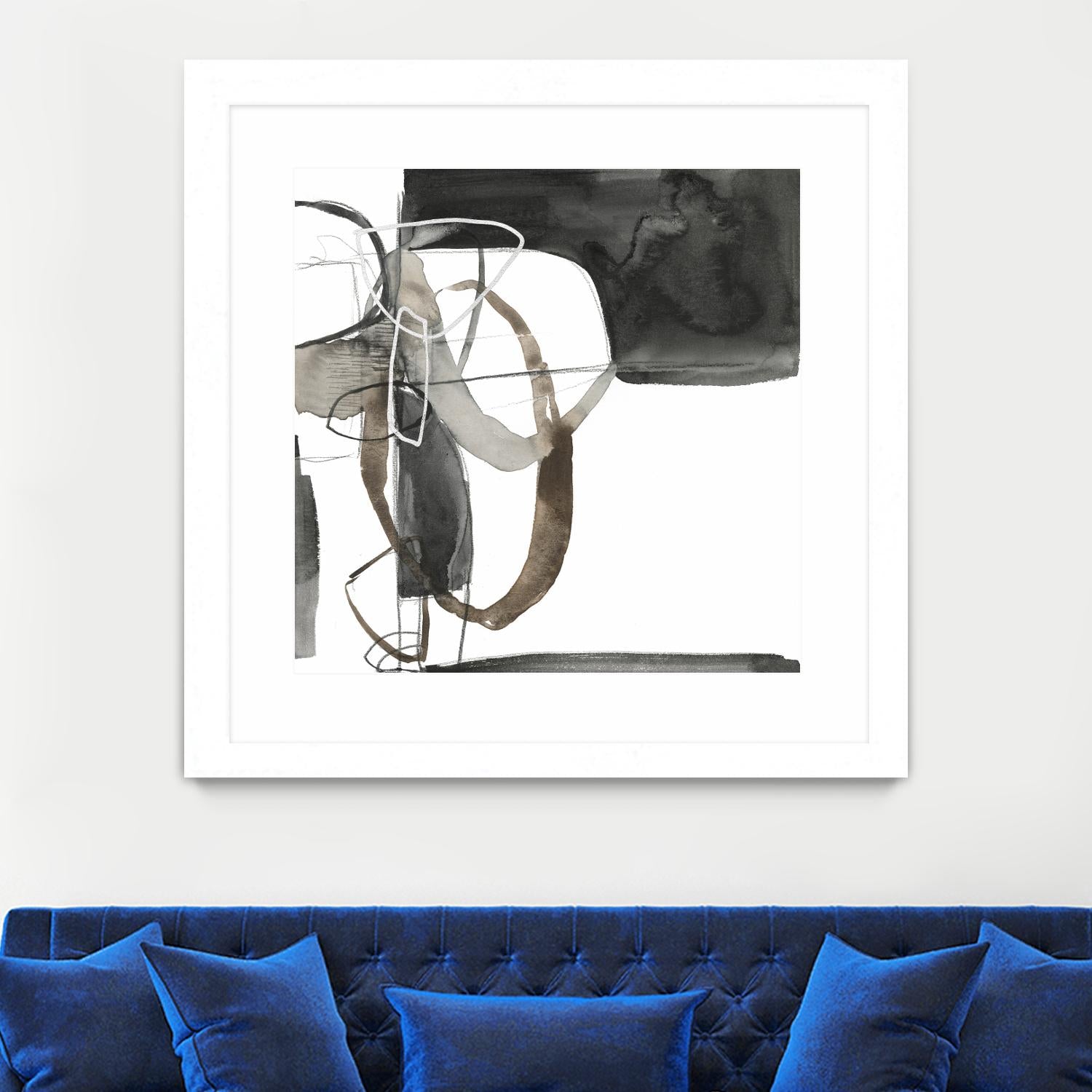 Interlocked II by Jennifer Goldberger on GIANT ART - white abstract abstract