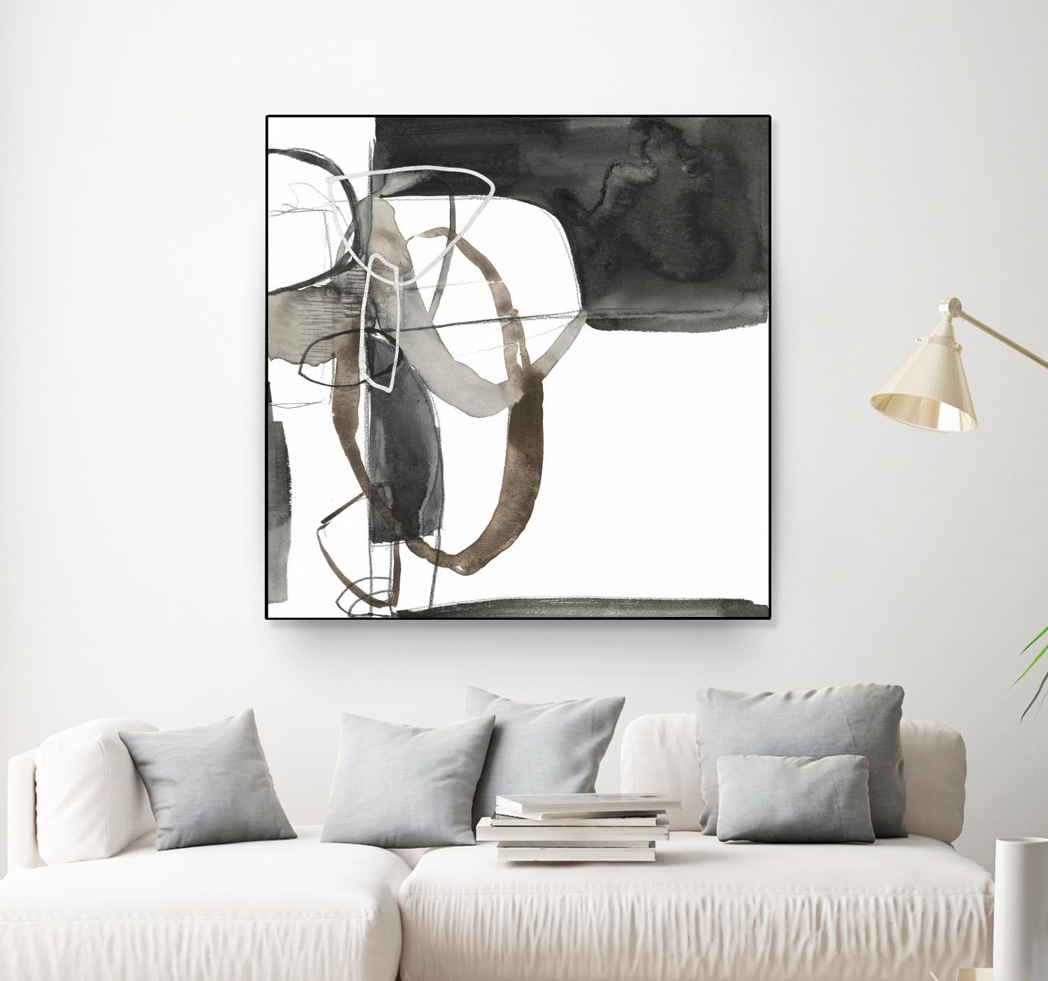 Interlocked II by Jennifer Goldberger on GIANT ART - white abstract abstract