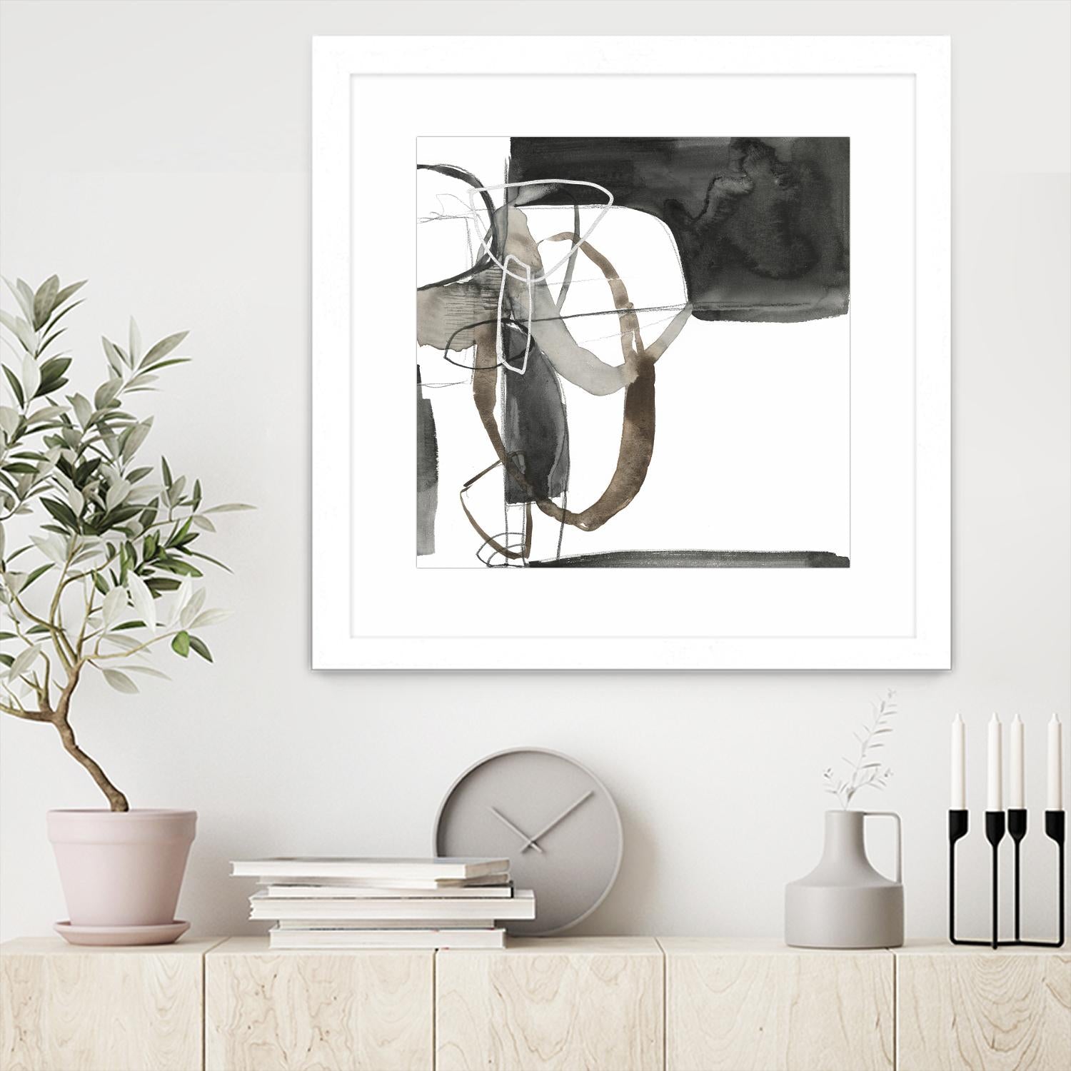 Interlocked II by Jennifer Goldberger on GIANT ART - white abstract abstract
