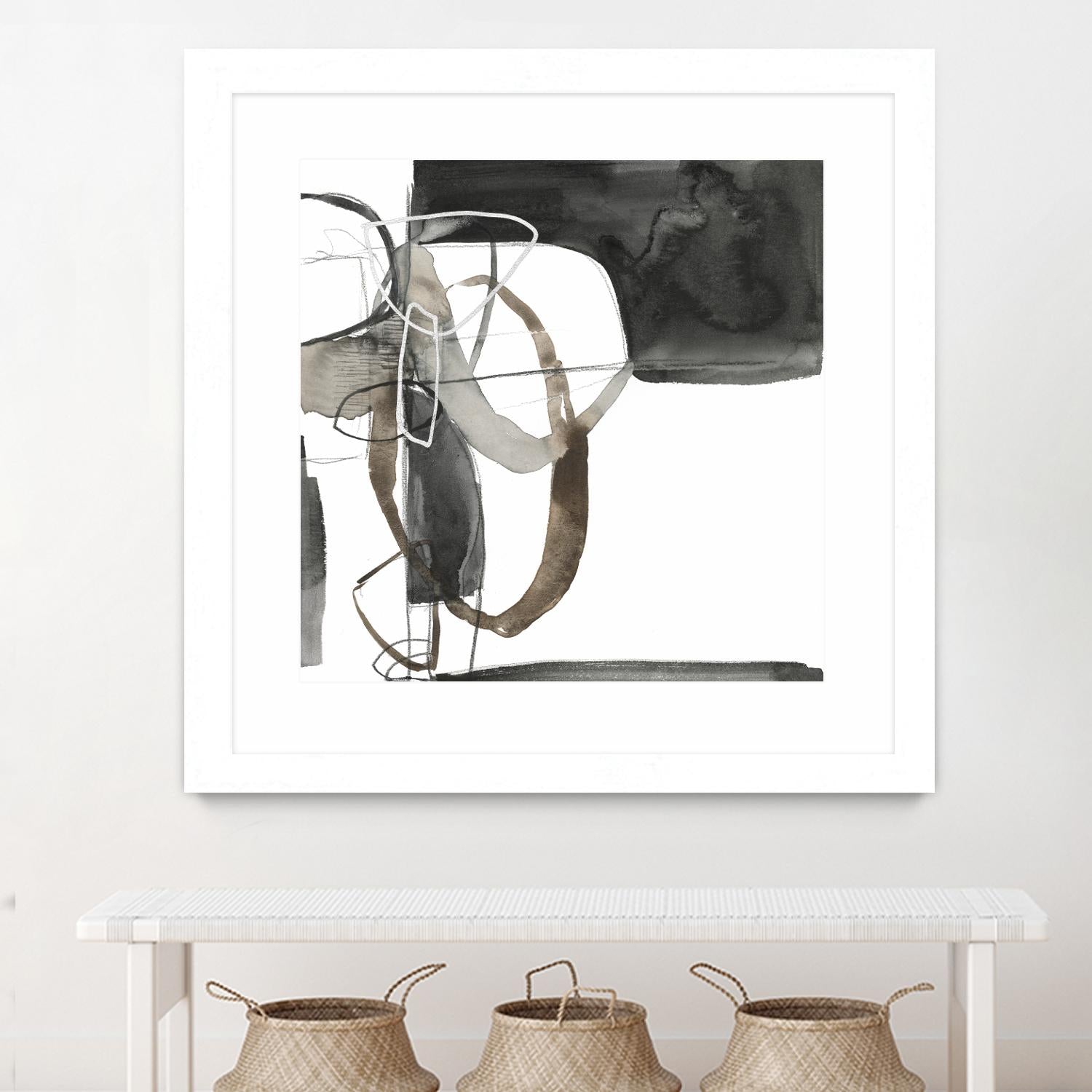 Interlocked II by Jennifer Goldberger on GIANT ART - white abstract abstract