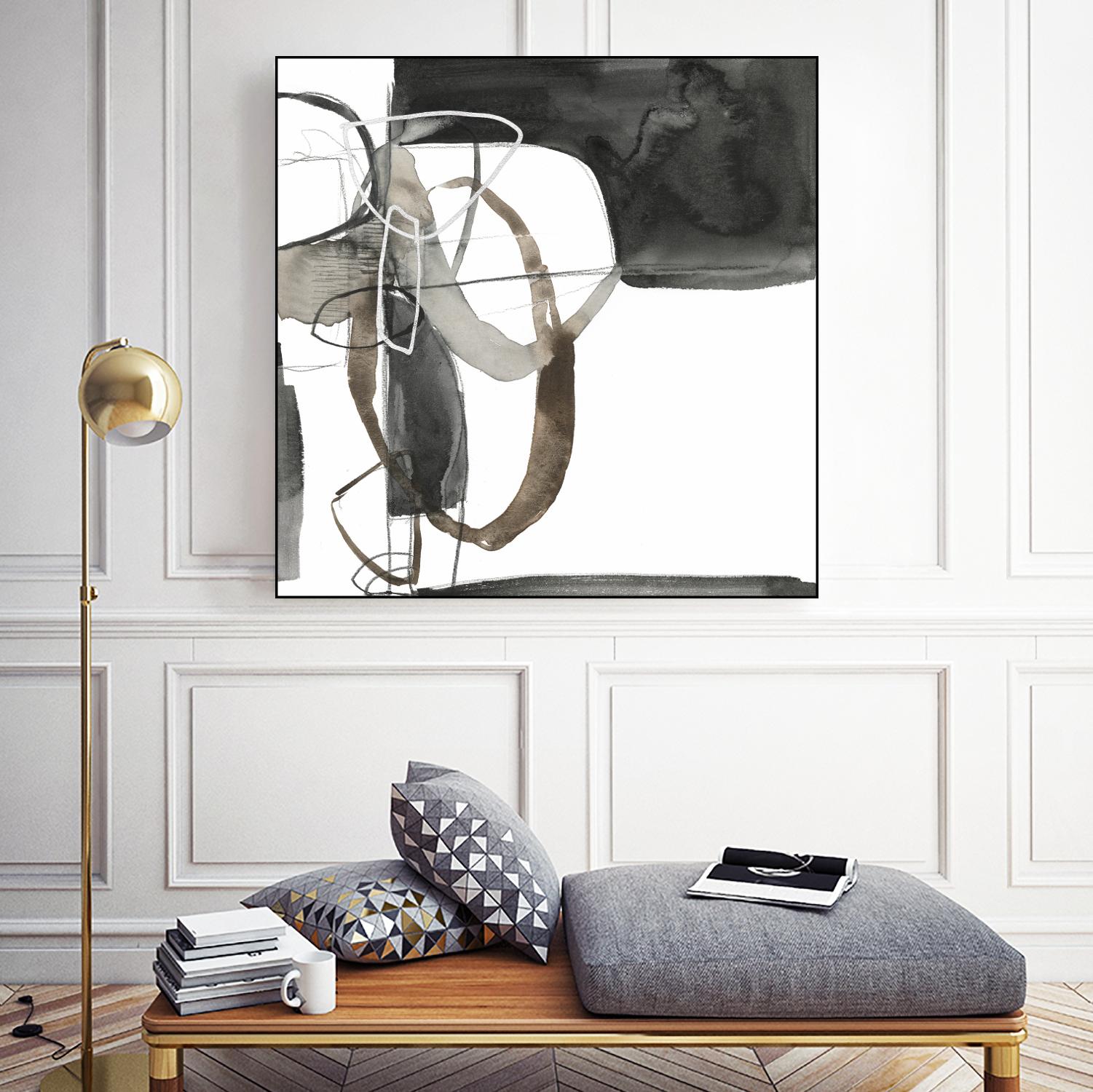 Interlocked II by Jennifer Goldberger on GIANT ART - white abstract abstract