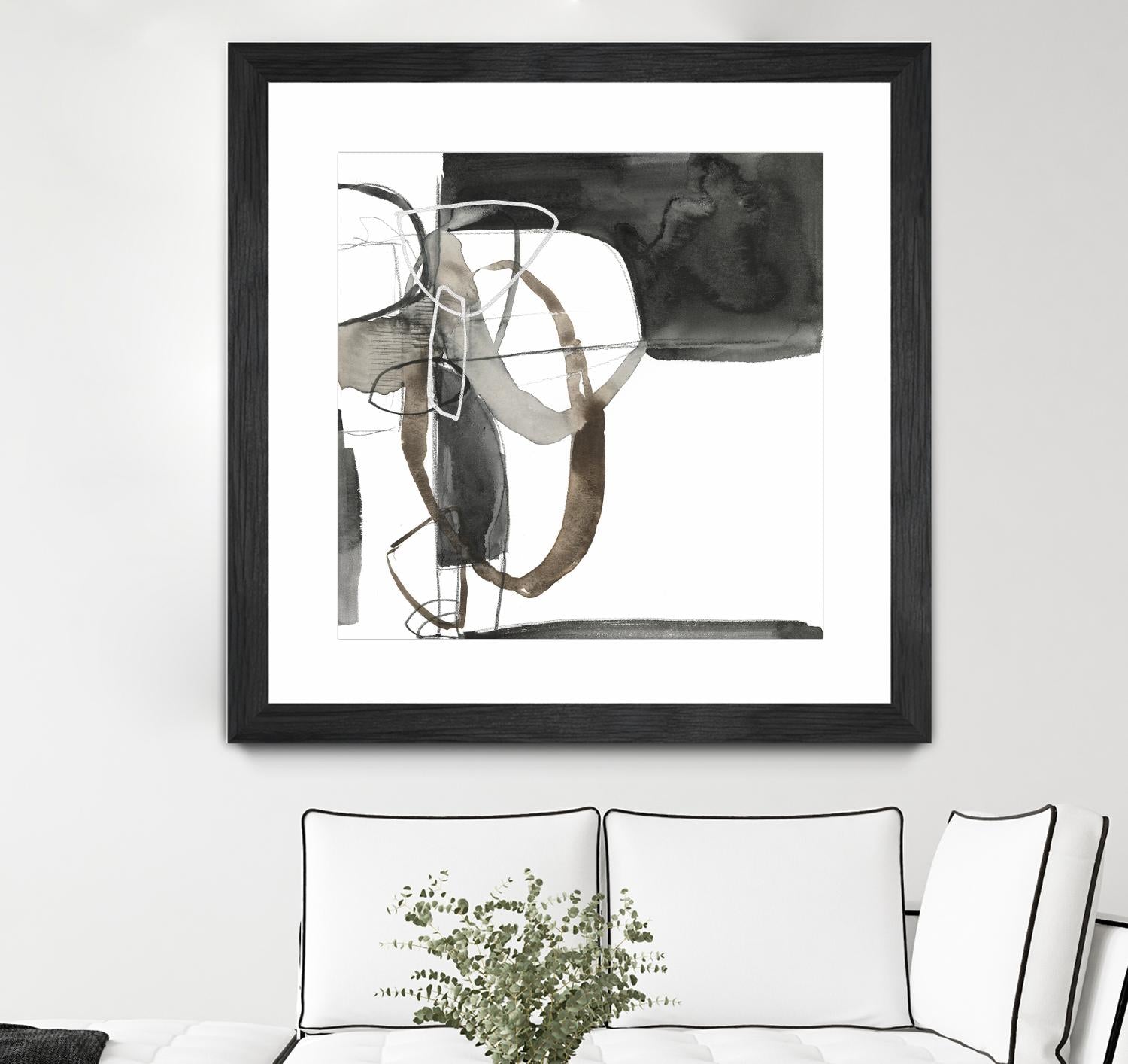 Interlocked II by Jennifer Goldberger on GIANT ART - white abstract abstract