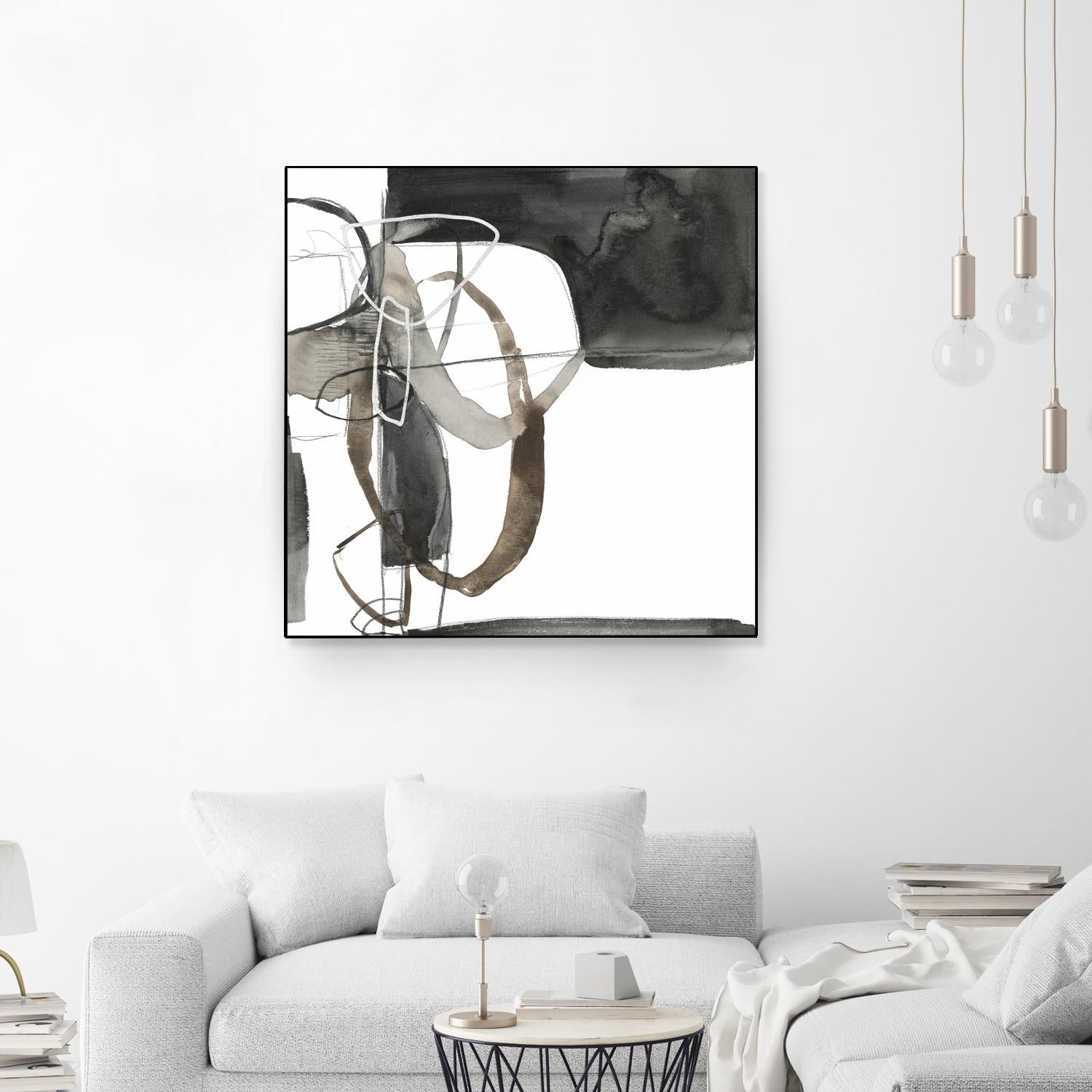 Interlocked II by Jennifer Goldberger on GIANT ART - white abstract abstract