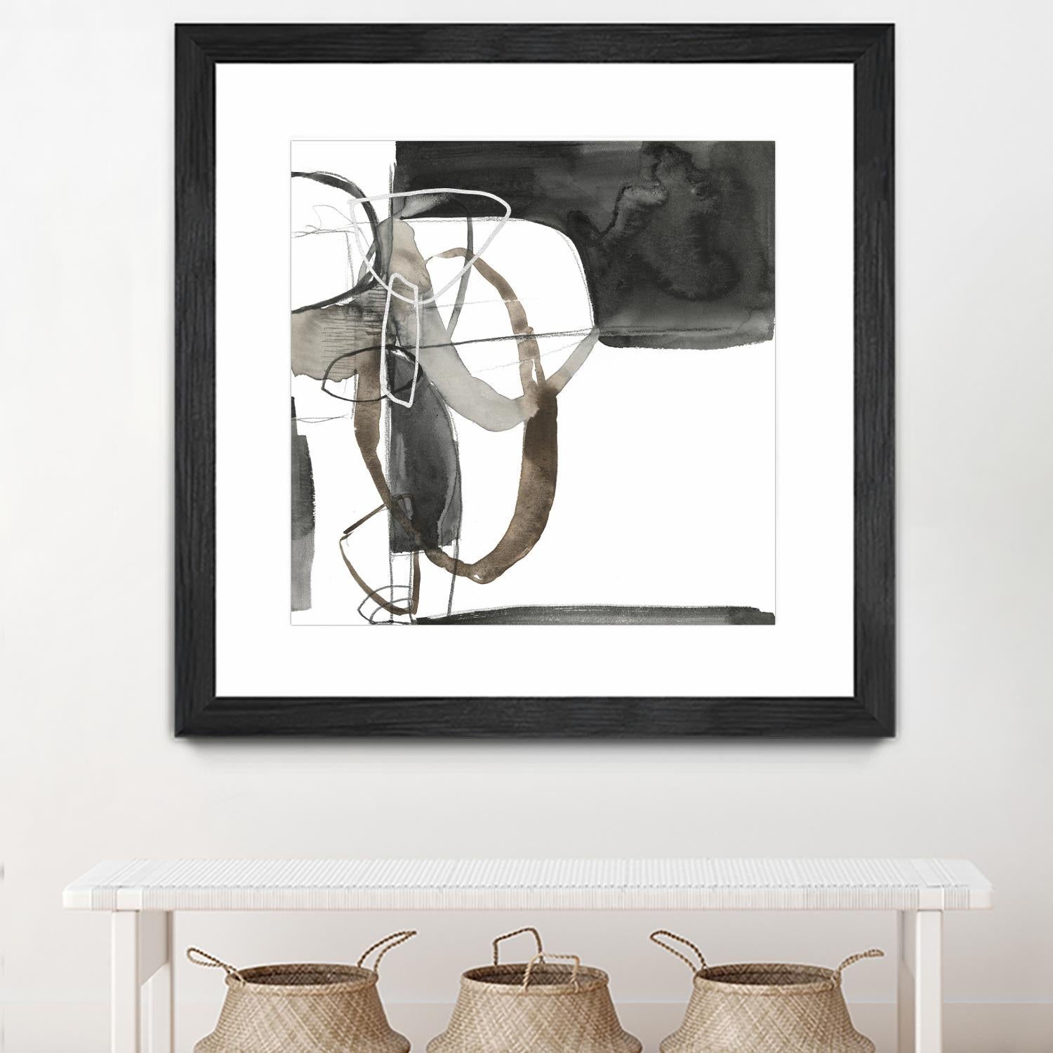 Interlocked II by Jennifer Goldberger on GIANT ART - white abstract abstract