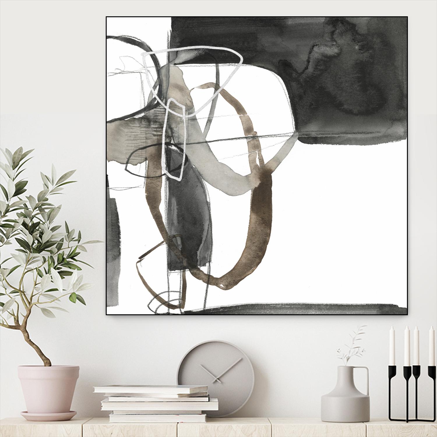 Interlocked II by Jennifer Goldberger on GIANT ART - white abstract abstract