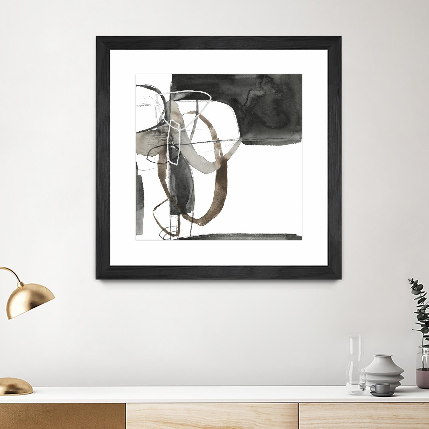 Interlocked II by Jennifer Goldberger on GIANT ART - white abstract abstract