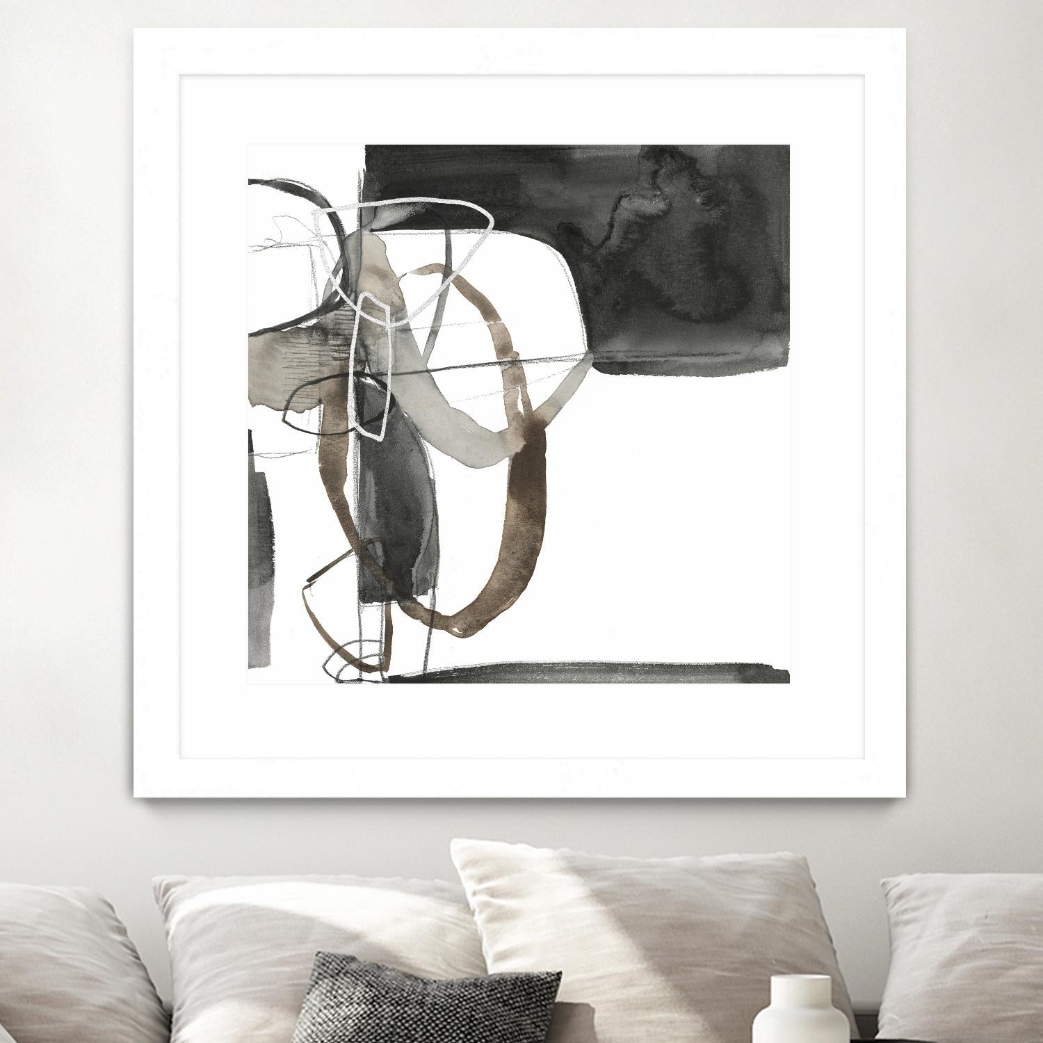 Interlocked II by Jennifer Goldberger on GIANT ART - white abstract abstract