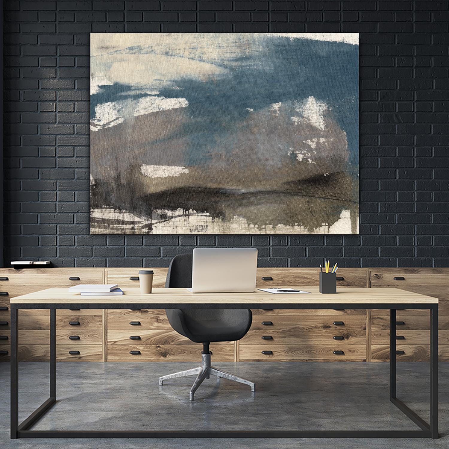 Kinetic Coastline II by Jennifer Goldberger on GIANT ART - beige abstract abstract