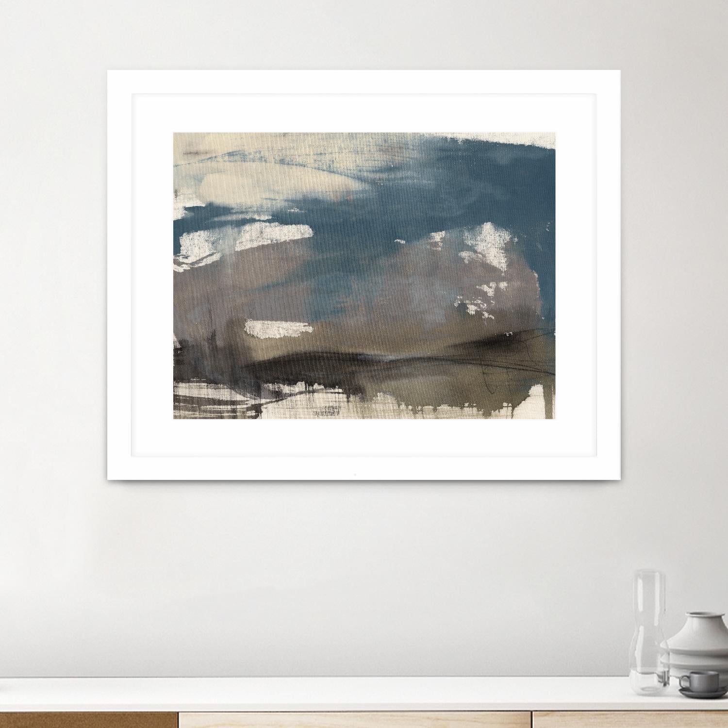 Kinetic Coastline II by Jennifer Goldberger on GIANT ART - beige abstract abstract