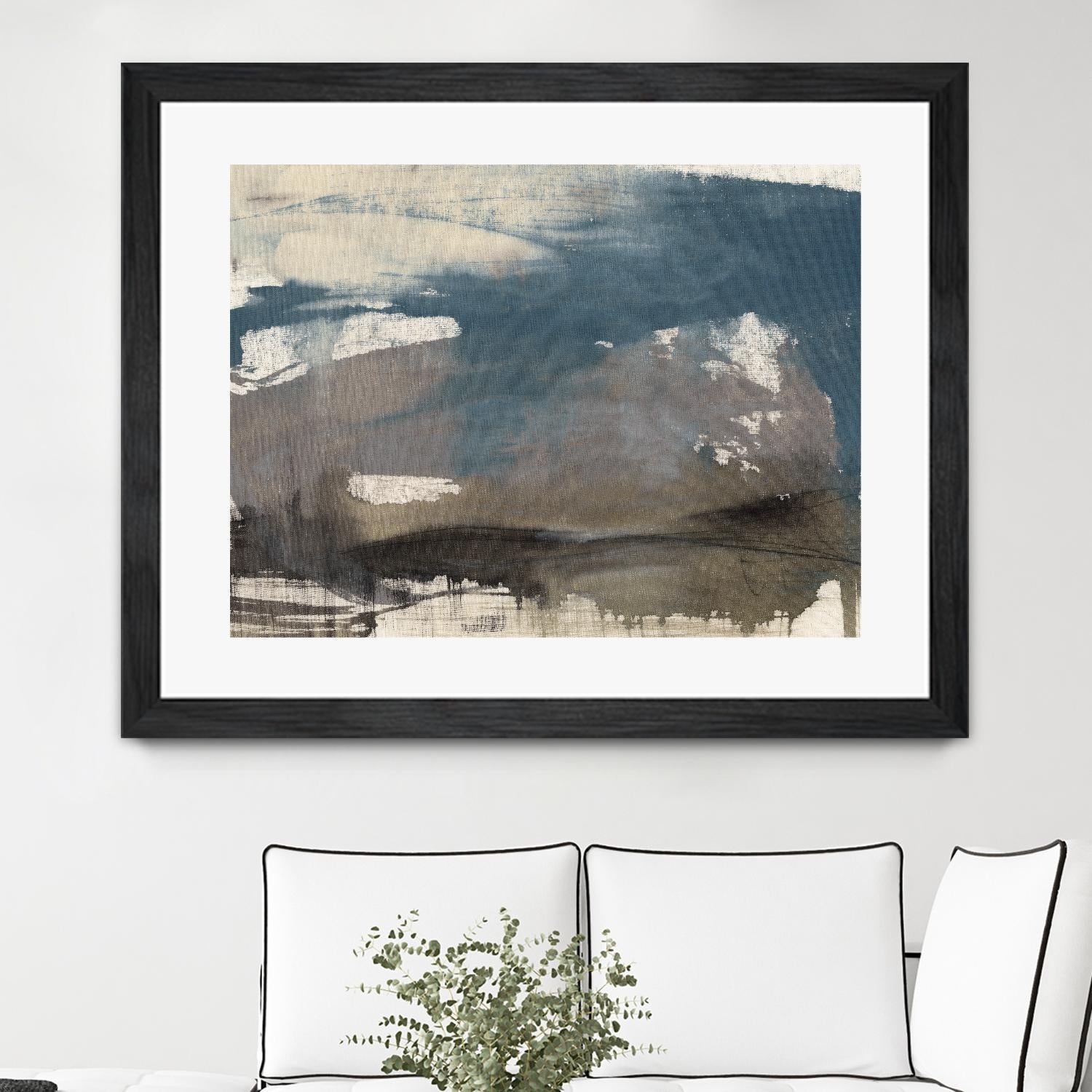 Kinetic Coastline II by Jennifer Goldberger on GIANT ART - beige abstract abstract