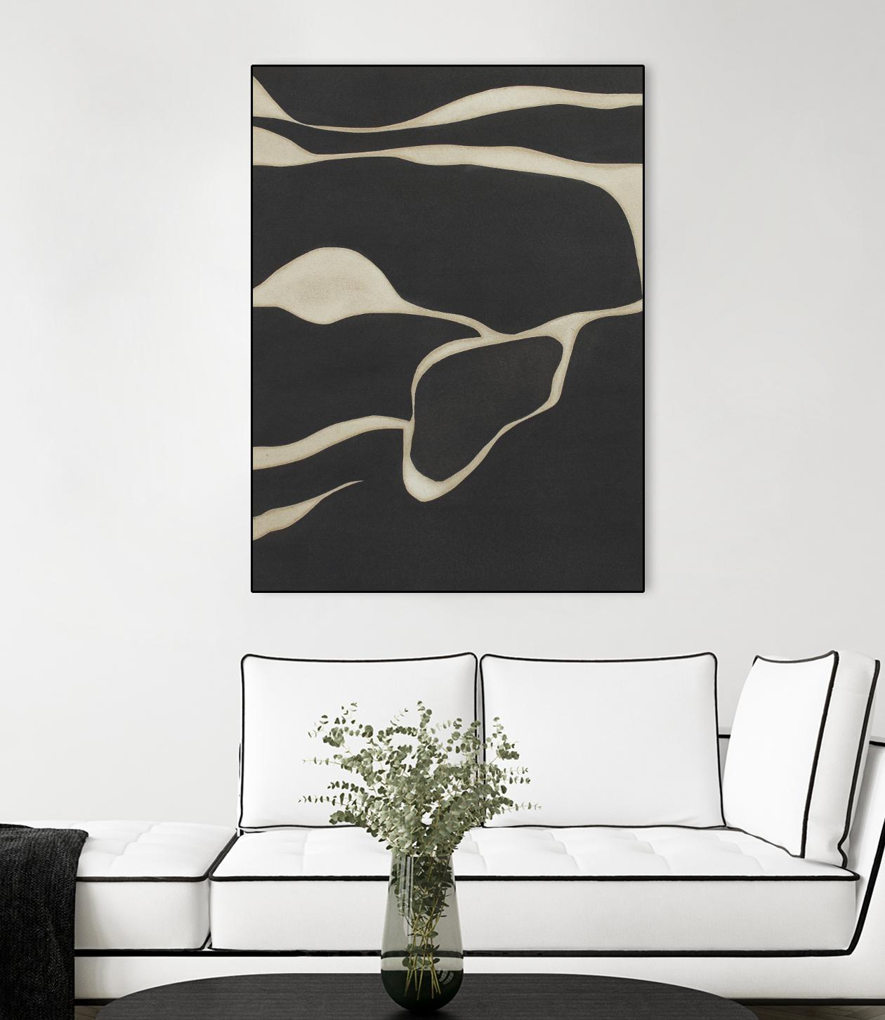Tides in Sepia III by Rob Delamater on GIANT ART - black abstract abstract
