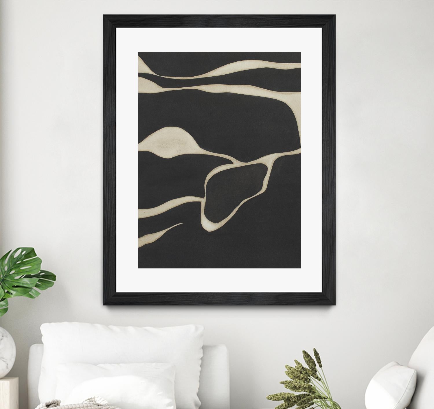 Tides in Sepia III by Rob Delamater on GIANT ART - black abstract abstract