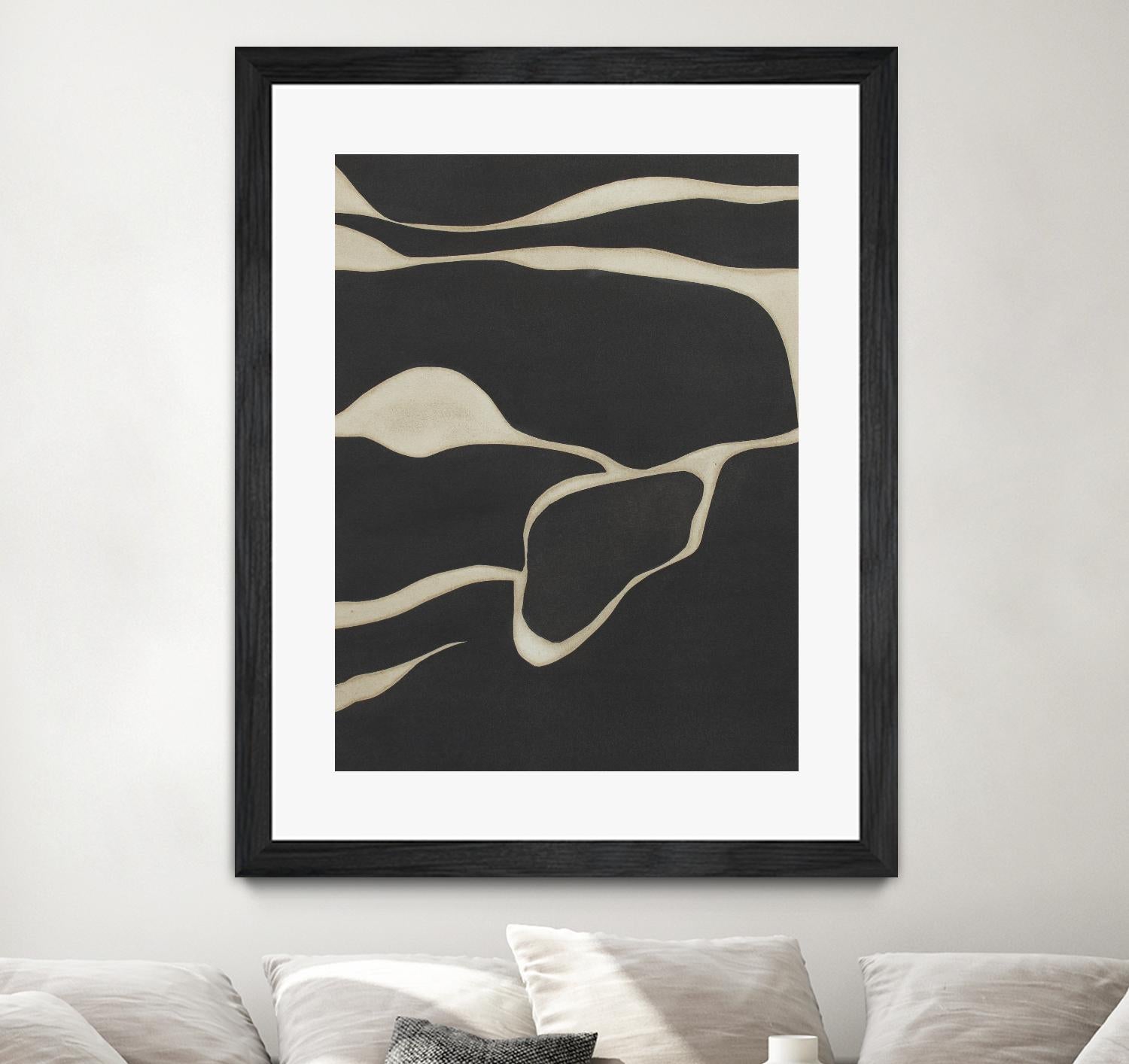 Tides in Sepia III by Rob Delamater on GIANT ART - black abstract abstract