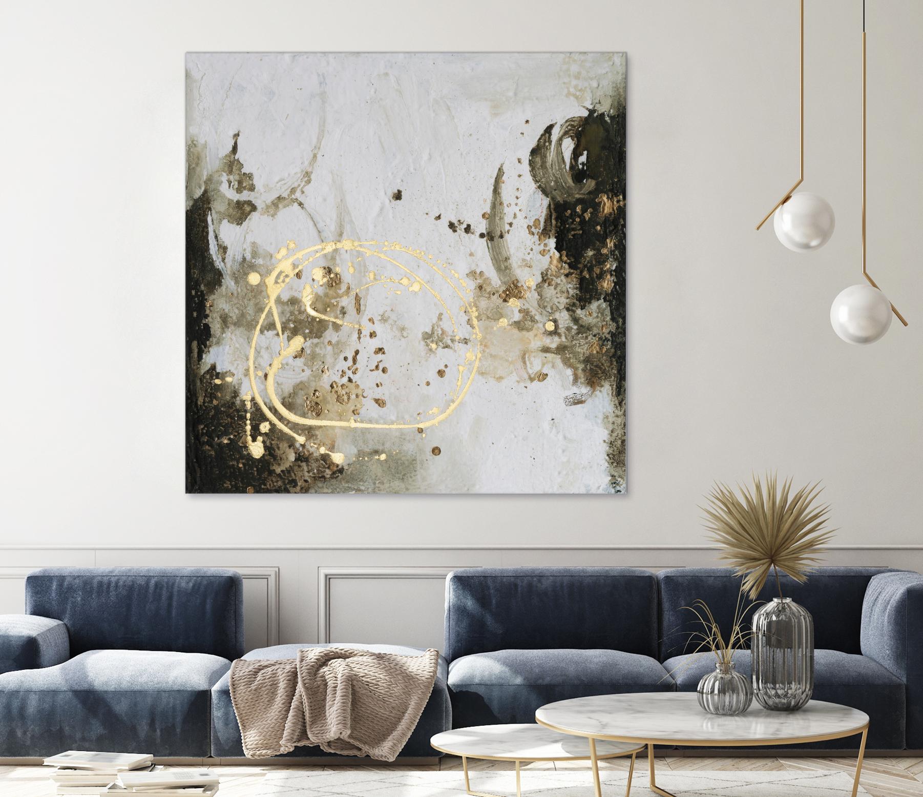 Friendship IV by Joyce Combs on GIANT ART - gold abstract abstract