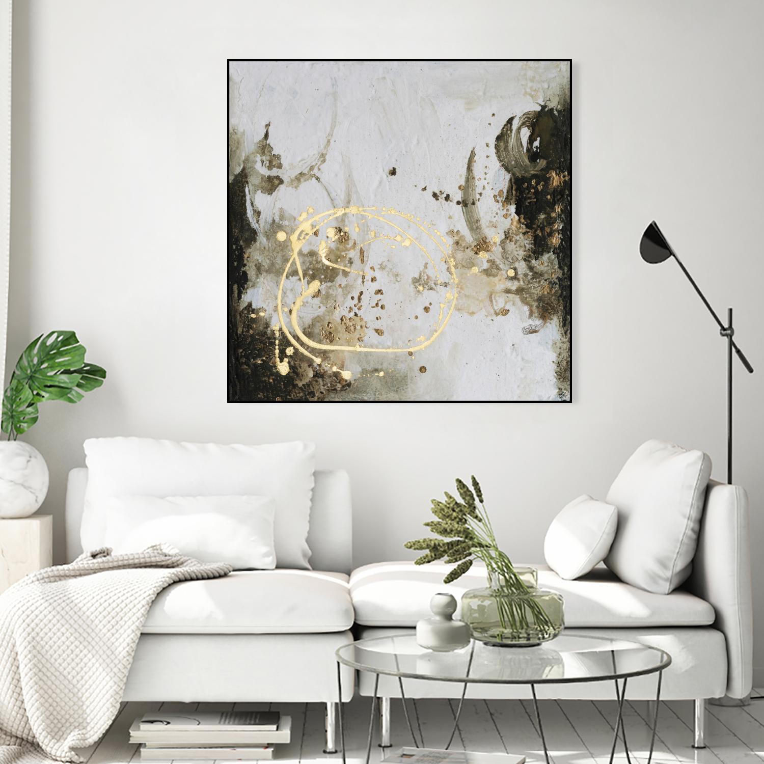 Friendship IV by Joyce Combs on GIANT ART - gold abstract abstract