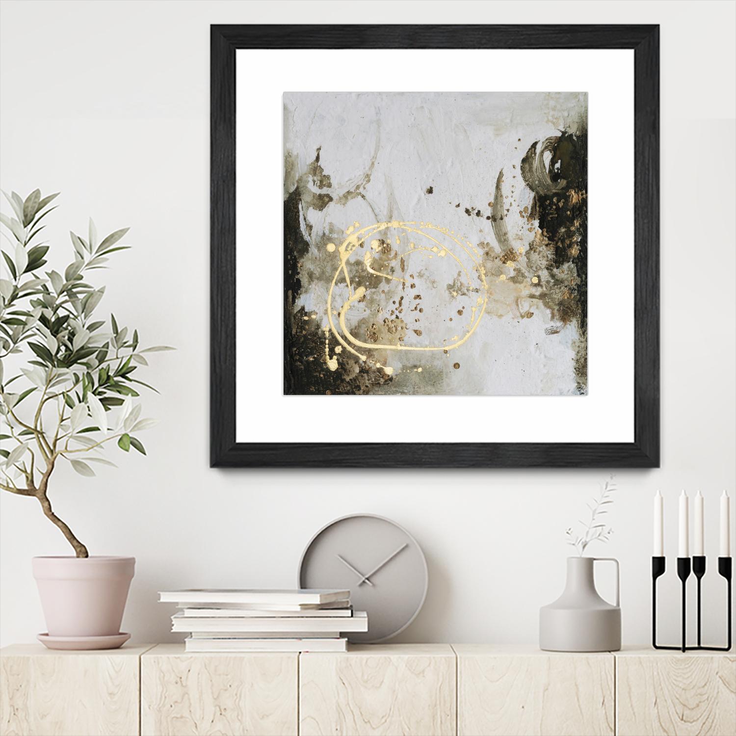 Friendship IV by Joyce Combs on GIANT ART - gold abstract abstract