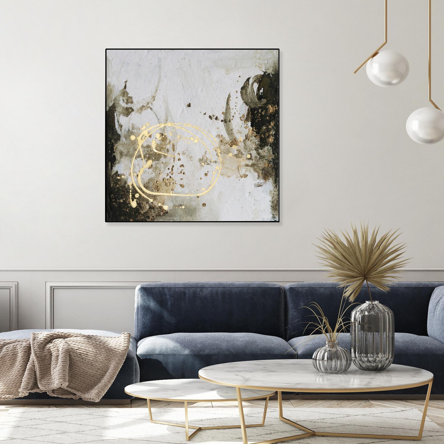 Friendship IV by Joyce Combs on GIANT ART - gold abstract abstract