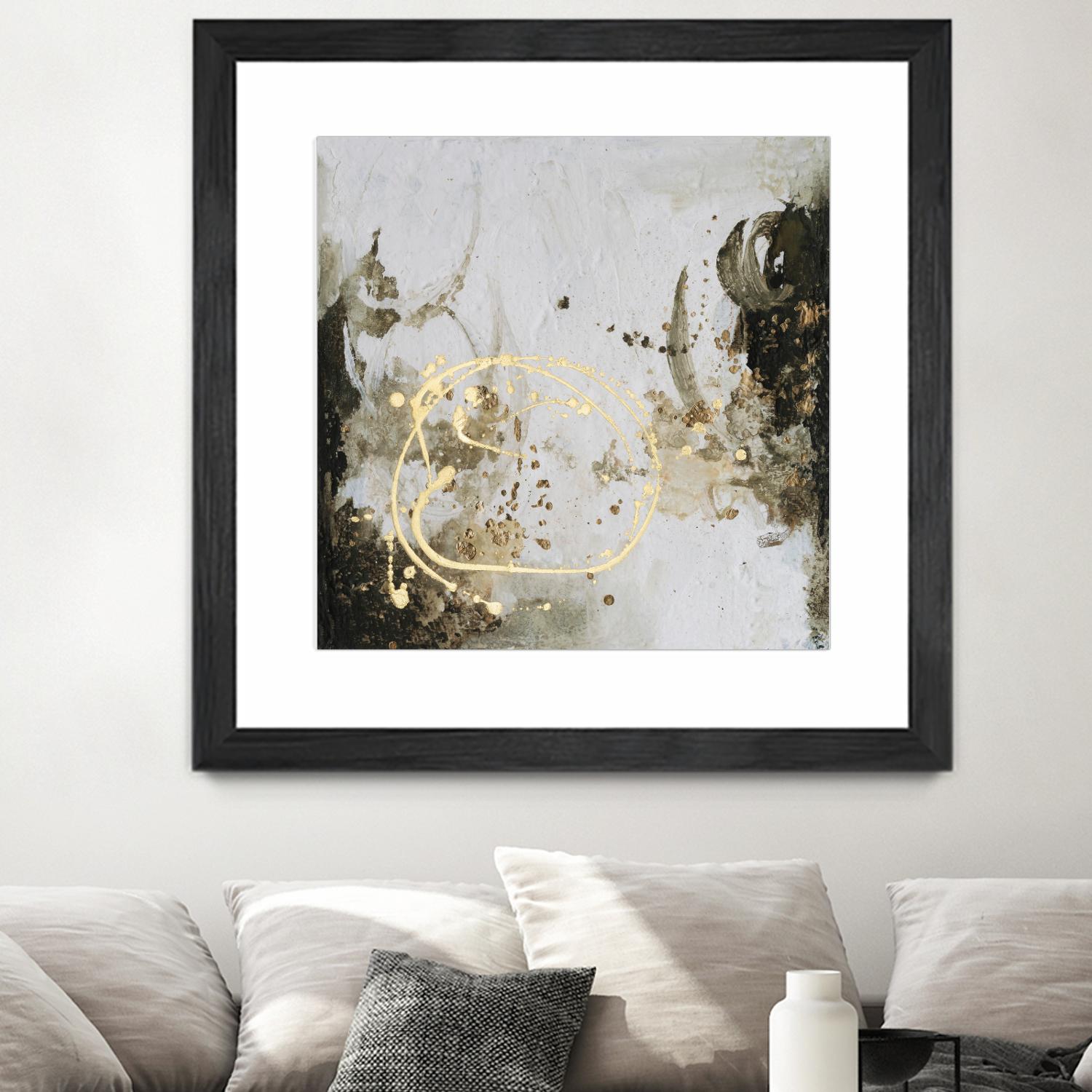 Friendship IV by Joyce Combs on GIANT ART - gold abstract abstract