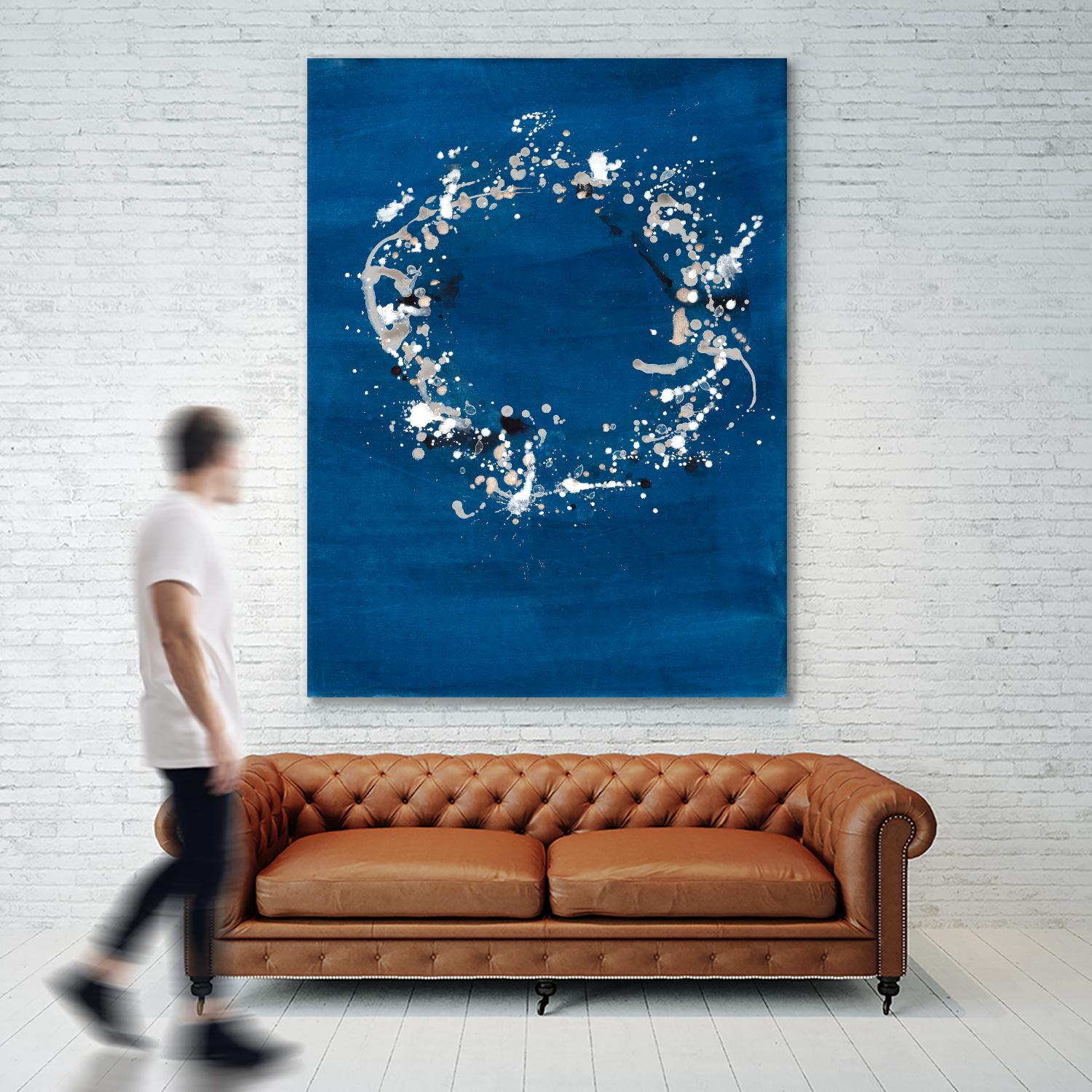 Indigo Coronet by Vanessa Binder on GIANT ART - blue abstract abstract