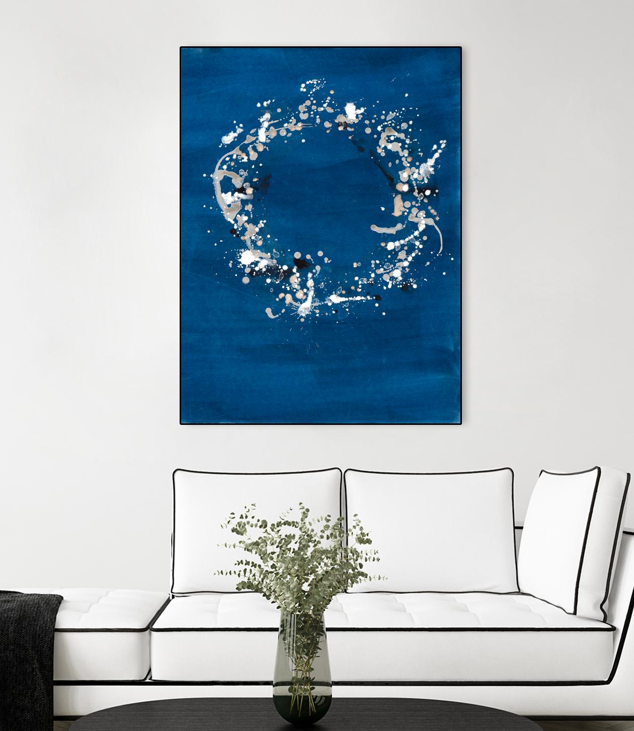 Indigo Coronet by Vanessa Binder on GIANT ART - blue abstract abstract