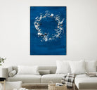 Indigo Coronet by Vanessa Binder on GIANT ART - blue abstract abstract