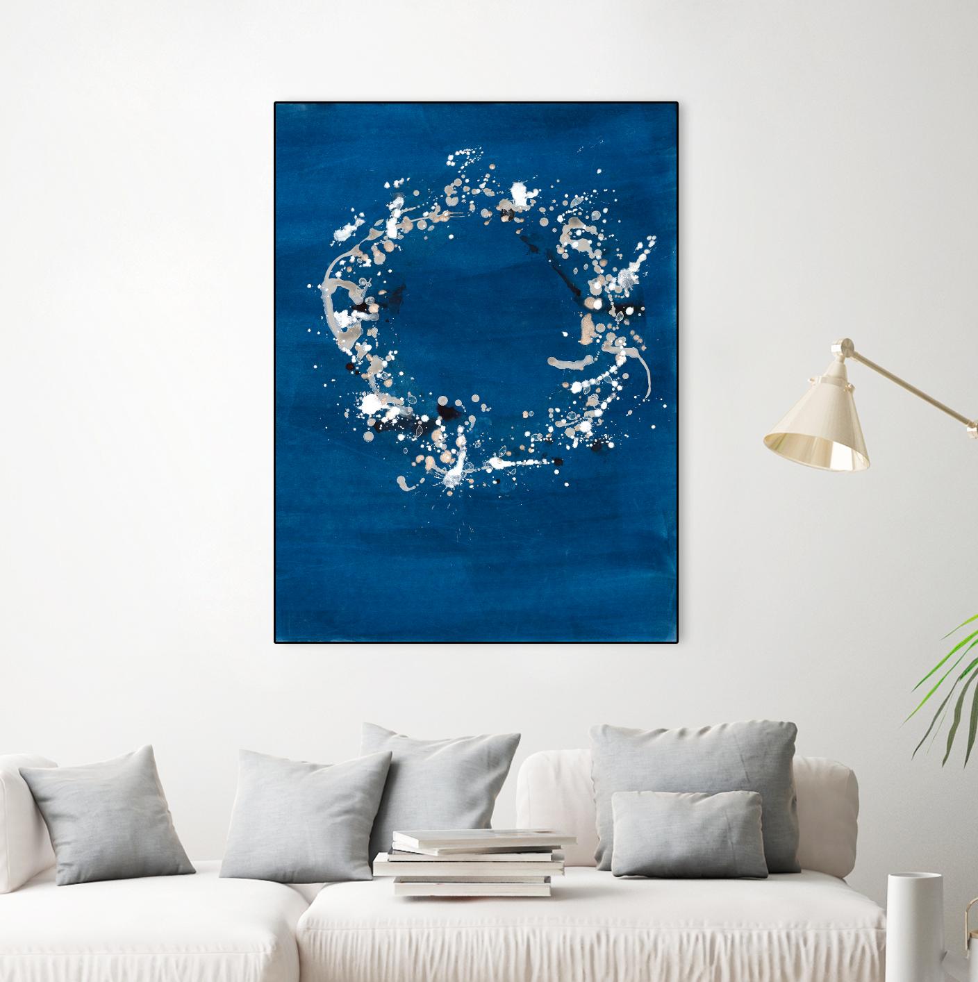 Indigo Coronet by Vanessa Binder on GIANT ART - blue abstract abstract