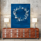 Indigo Coronet by Vanessa Binder on GIANT ART - blue abstract abstract