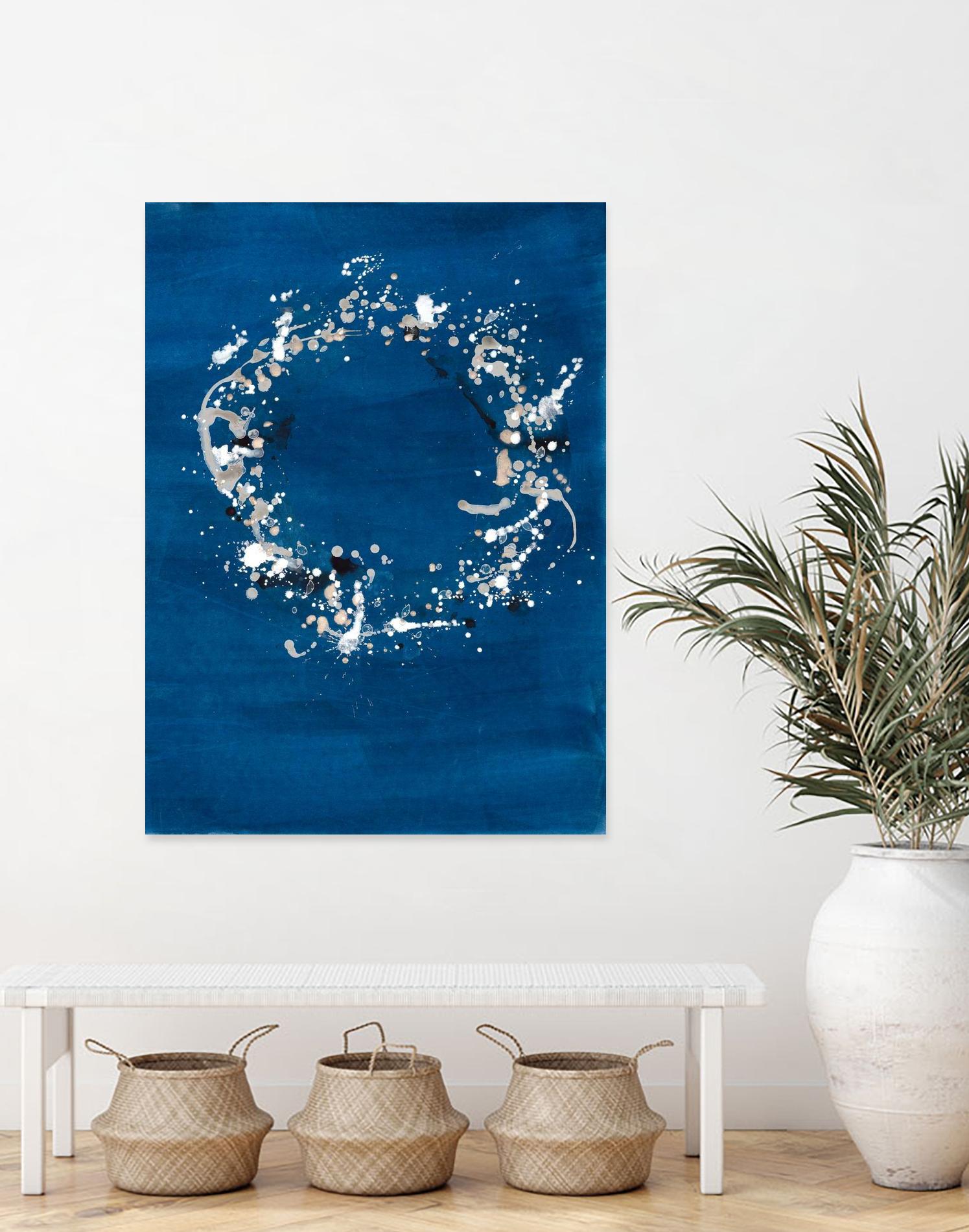 Indigo Coronet by Vanessa Binder on GIANT ART - blue abstract abstract
