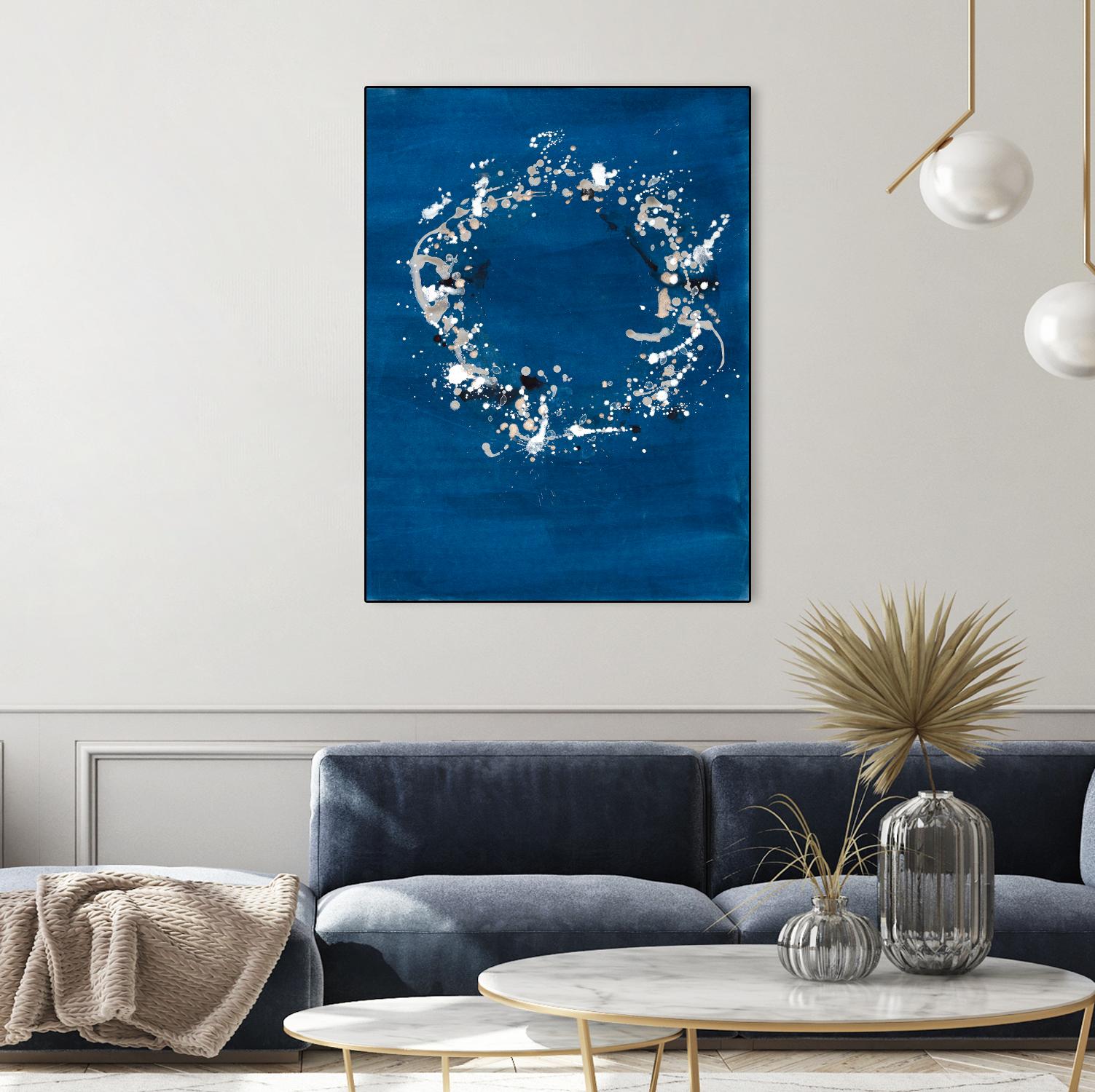 Indigo Coronet by Vanessa Binder on GIANT ART - blue abstract abstract