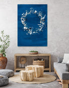 Indigo Coronet by Vanessa Binder on GIANT ART - blue abstract abstract