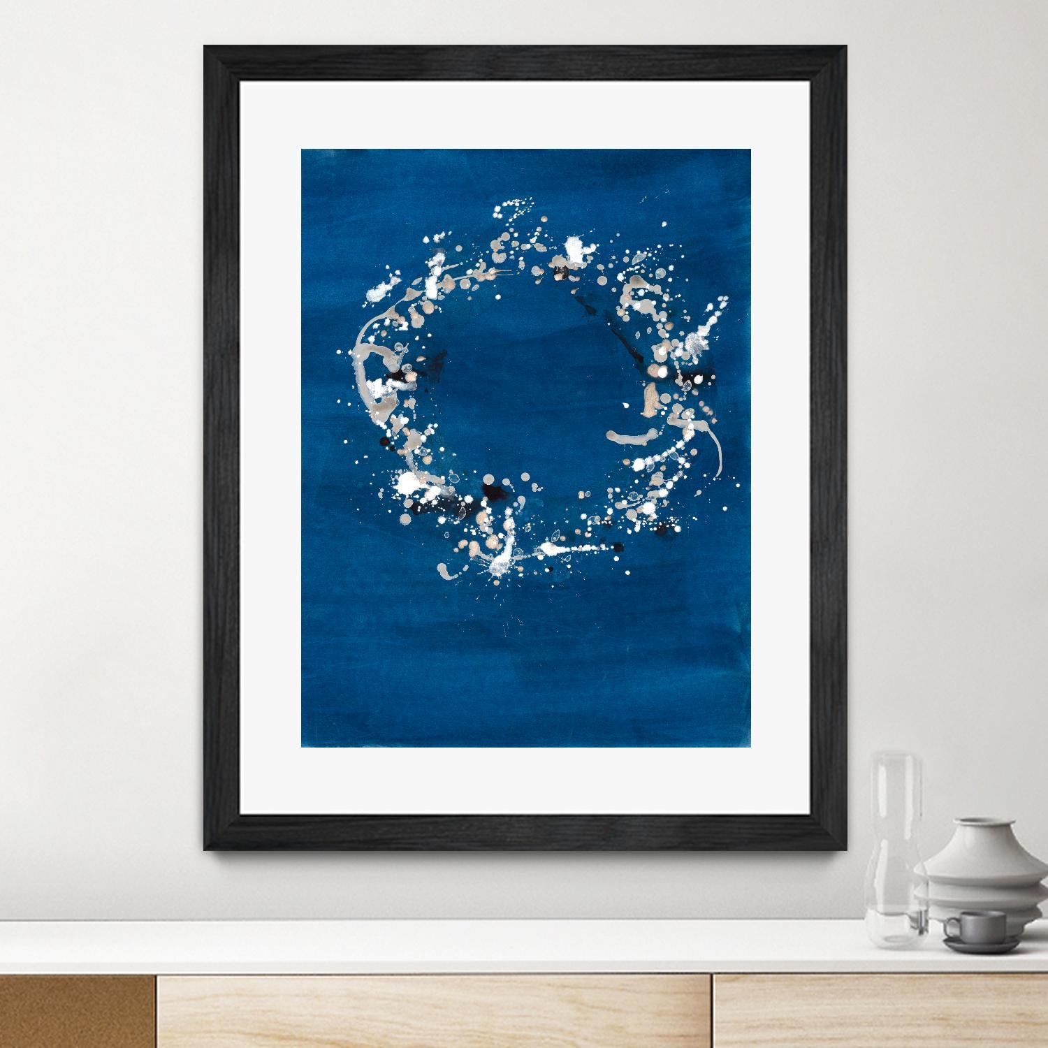 Indigo Coronet by Vanessa Binder on GIANT ART - blue abstract abstract