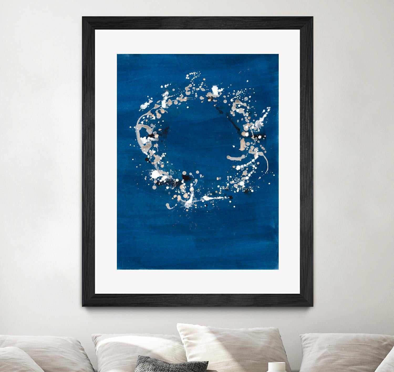 Indigo Coronet by Vanessa Binder on GIANT ART - blue abstract abstract